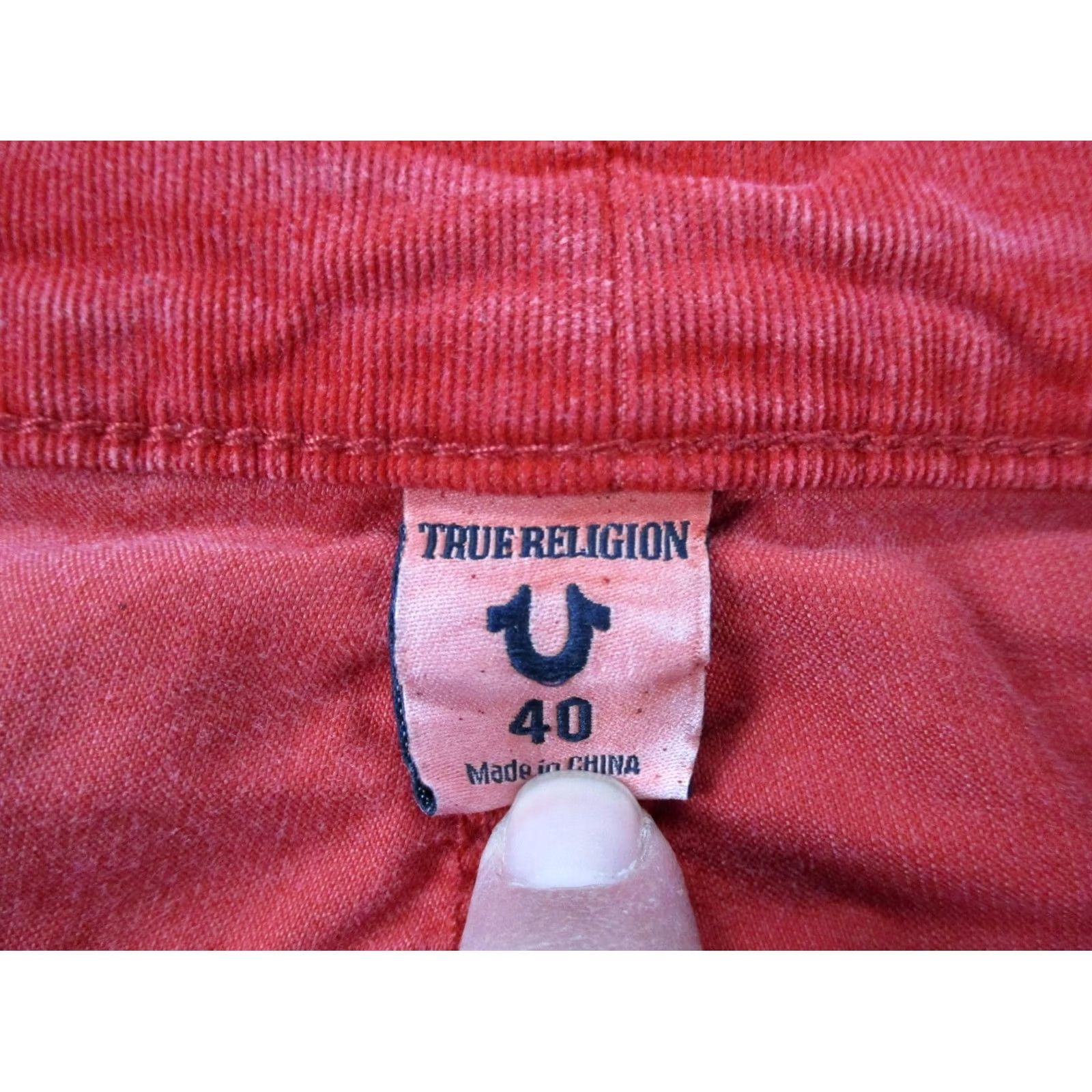 True Religion True Religion Jeans Mens 40 Red Denim Ricky Relaxed Straight Acid Wash Faded Jeans Size US 40 / EU 56 - 7 Thumbnail