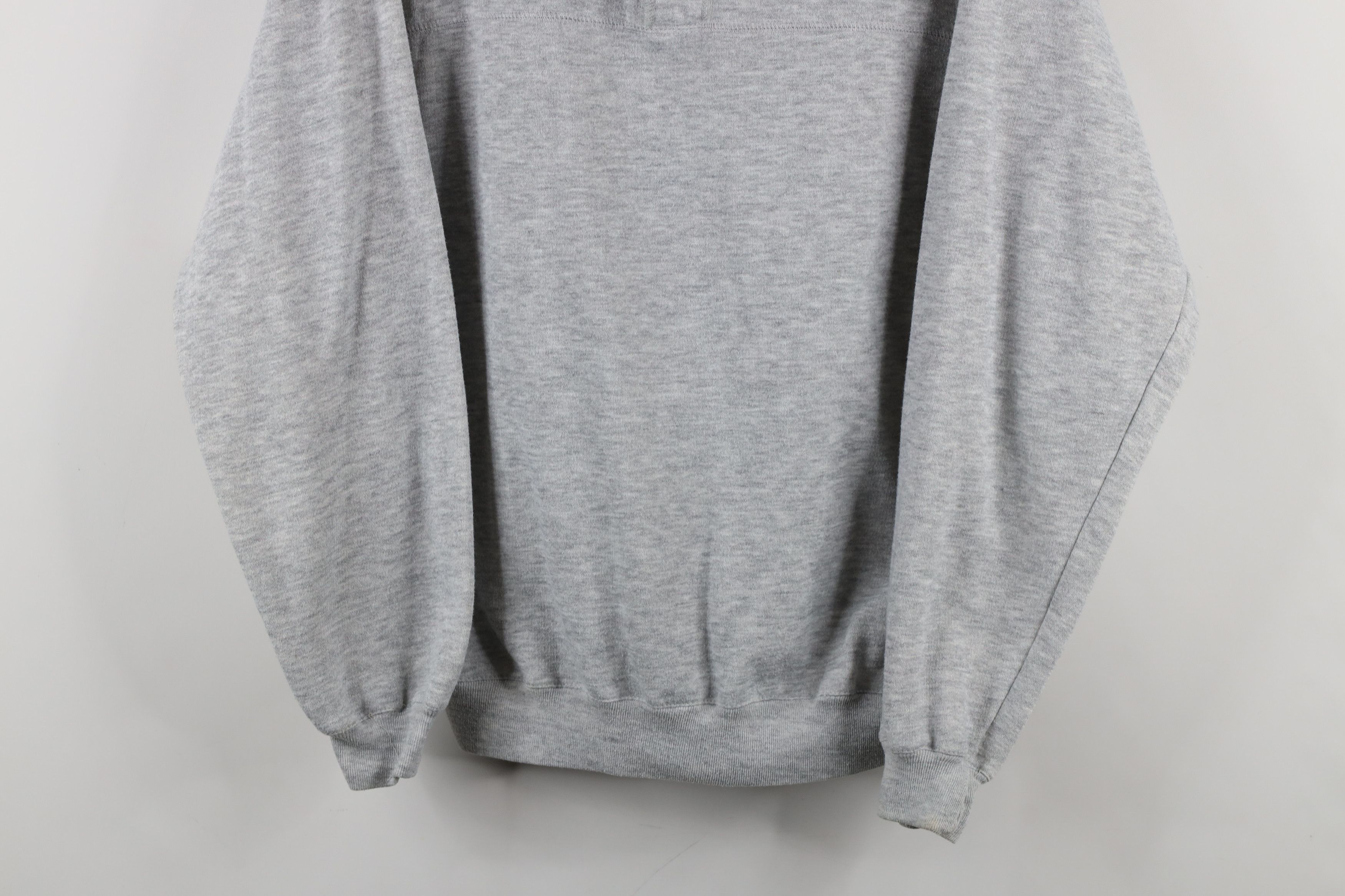 Vintage Vintage 90s Streetwear Henley Sweatshirt Heather Gray Size US M / EU 48-50 / 2 - 3 Thumbnail