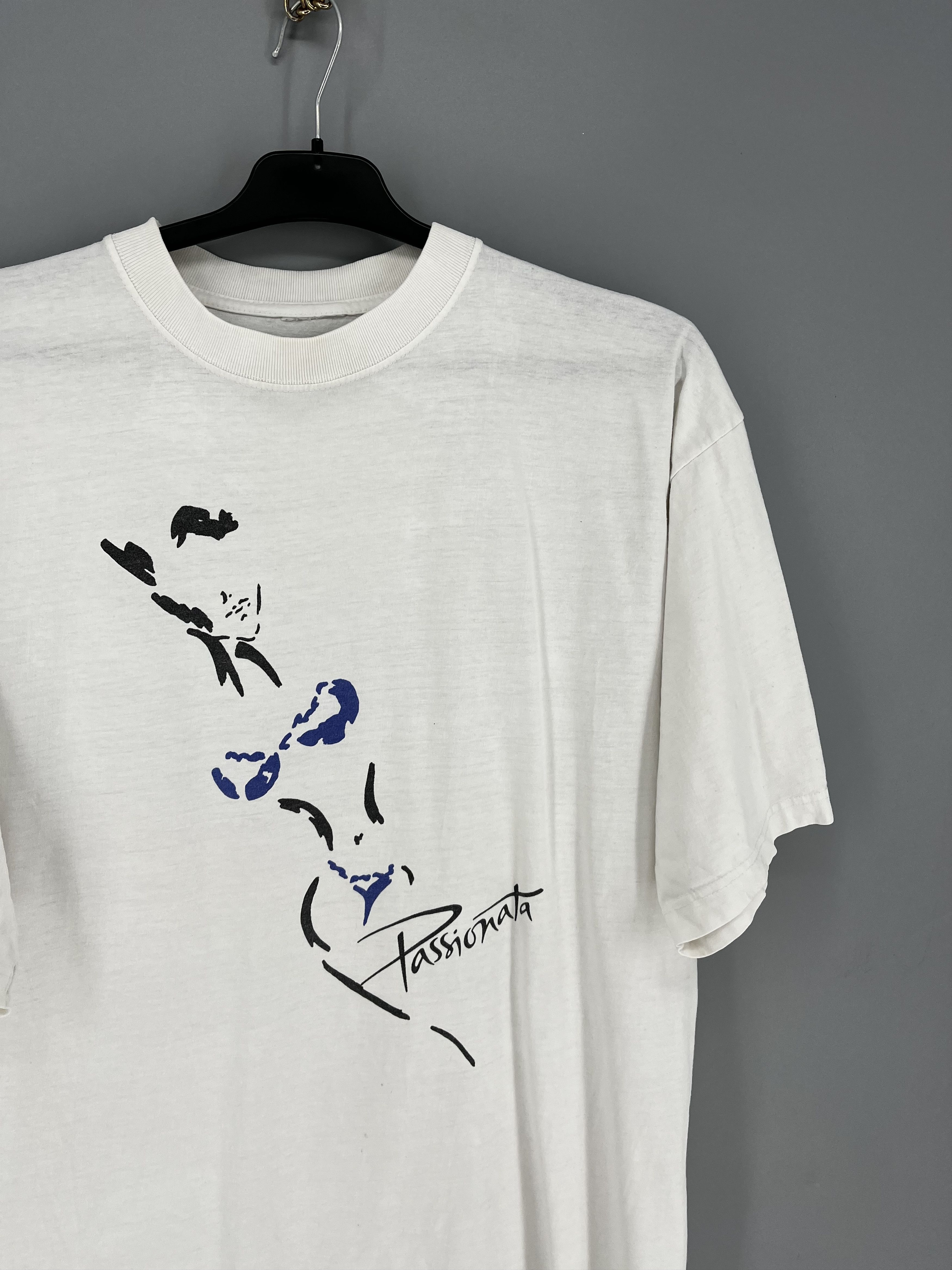 Band Tees Vintage Passionata Graphic Tee White Double Stitch T-Shirt Size US XL / EU 56 / 4 - 8 Thumbnail