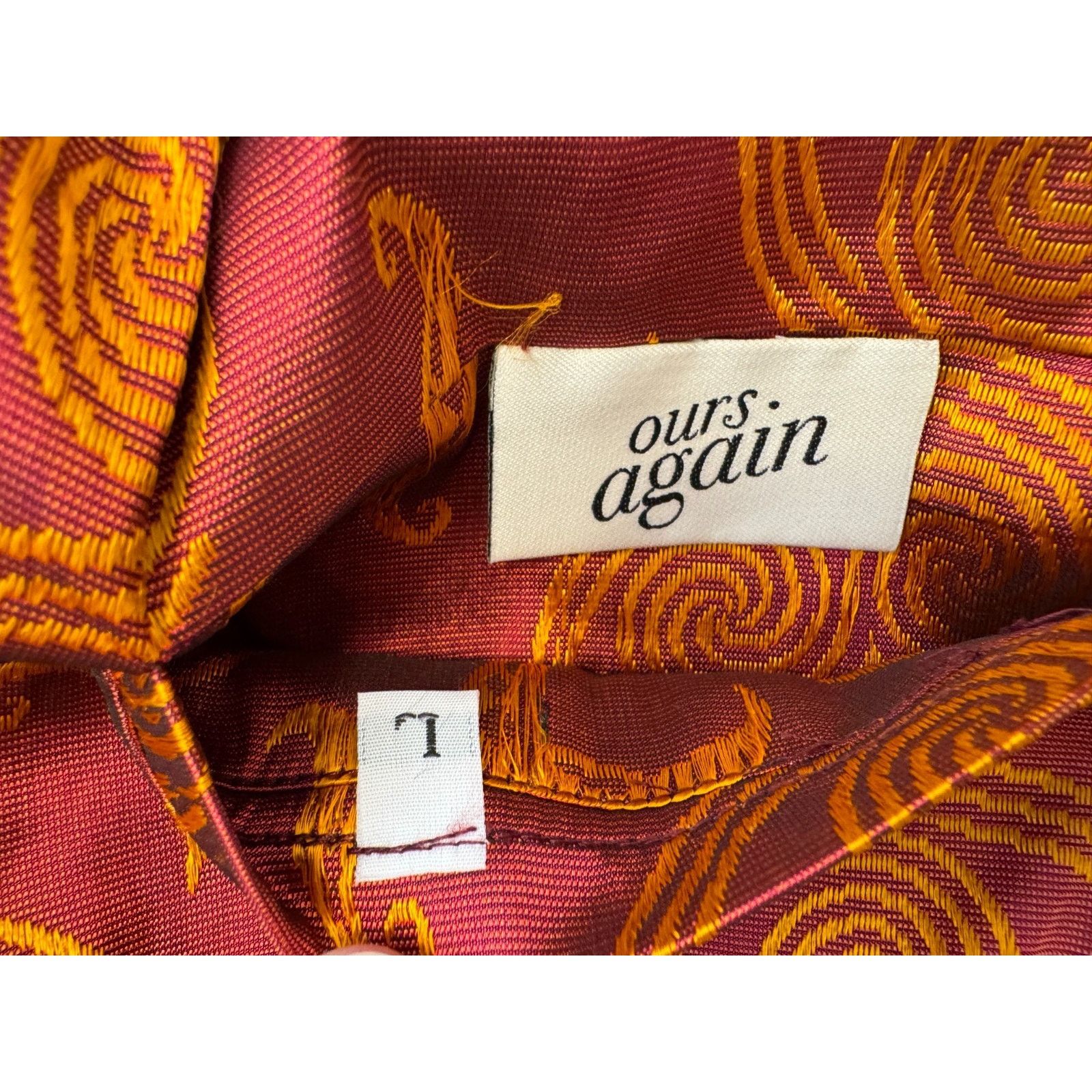 Other OursAgain New York Track Jacket Lined in Silk Saree Size L Size US L / EU 52-54 / 3 - 8 Thumbnail