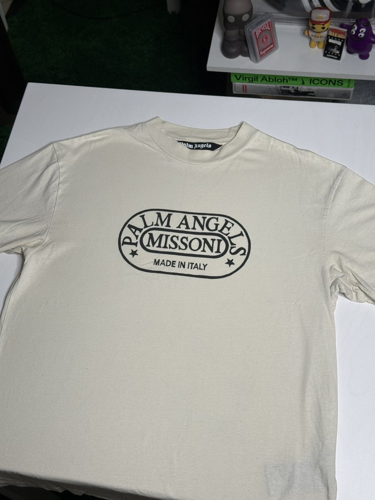 Palm Angels x Missoni Tee “Cream” [L] PREOWNED