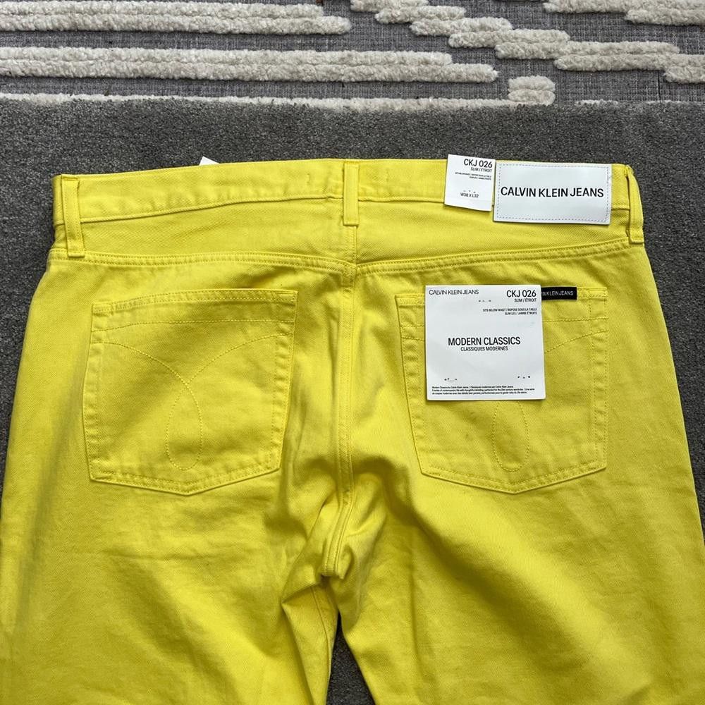 Designer Calvin Klein jeans modern classics slim pants Size 32" / US 10 / IT 46 - 8 Thumbnail