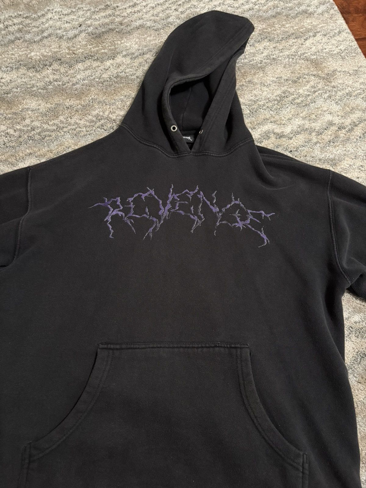 Revenge Revenge Gallery Smoke Black Ski Mask Hoodie Purple