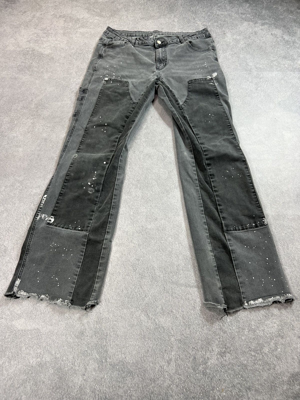 Junya Watanabe FLARED junya watanabe balenci style washed denim jeans Size US 33 - 1 Thumbnail