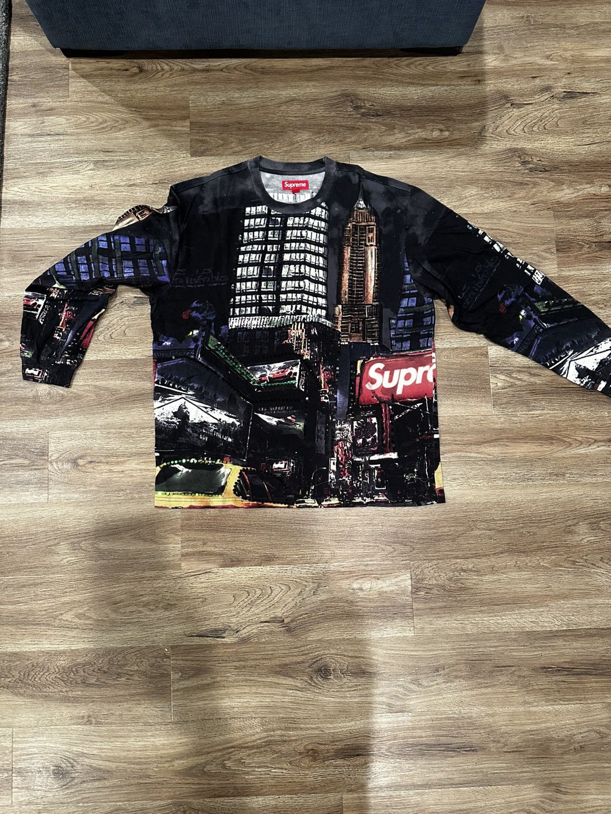 Supreme Supreme Skyline Sequin L/S Top Night | Grailed