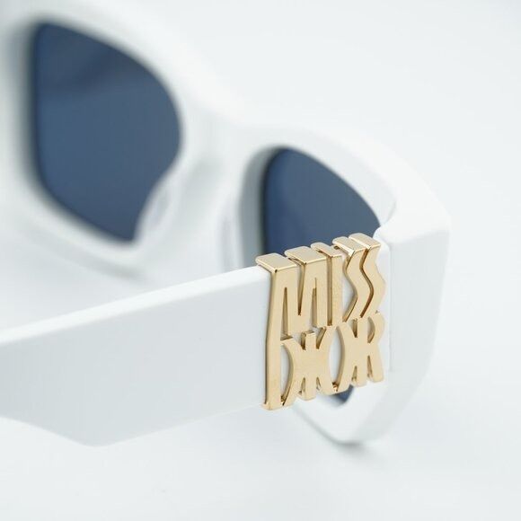 Dior Dior MISSDIOR S1I 50B0 Sunglasses White Square Frame Size ONE SIZE - 3 Thumbnail
