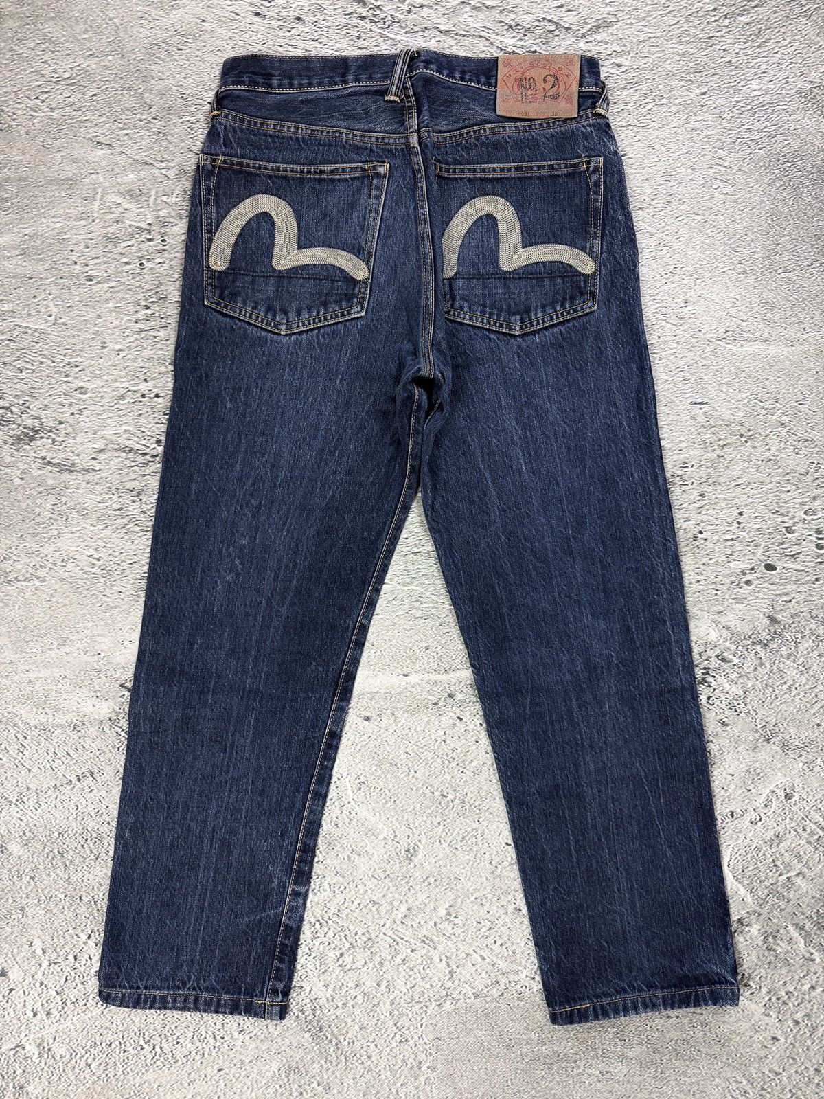 Evisu Evisu jeans vintage navy white seagulls embroidery Size US 30 / EU 46 - 1 Thumbnail
