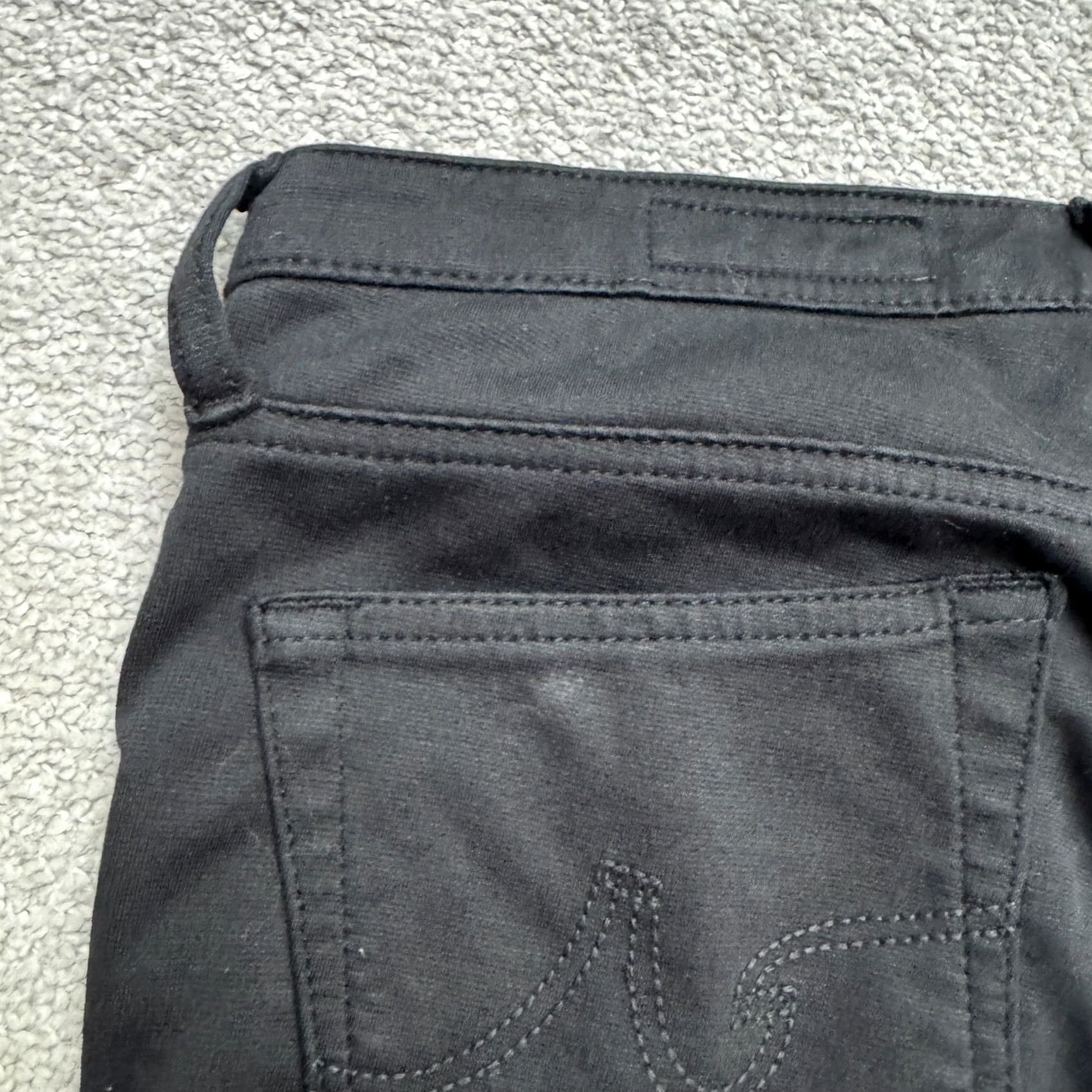 Vintage AG Adriano Goldschmied Legging Super Skinny Fit Pants Women 26 Black Stretch Jegging Slim Casual Modern Womens 2010s Size 26" / US 2 / IT 38 - 5 Thumbnail
