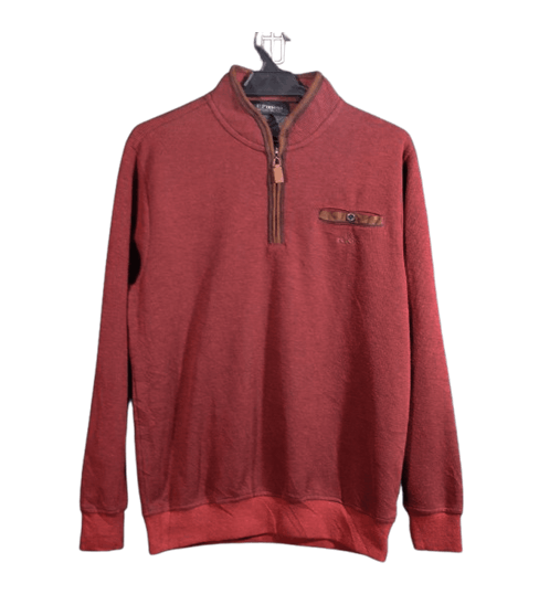 Renoma VINTAGE 90s U.P. Renoma Paris Quarter-Zip Sweatshirt Size US L / EU 52-54 / 3 - 2 Thumbnail