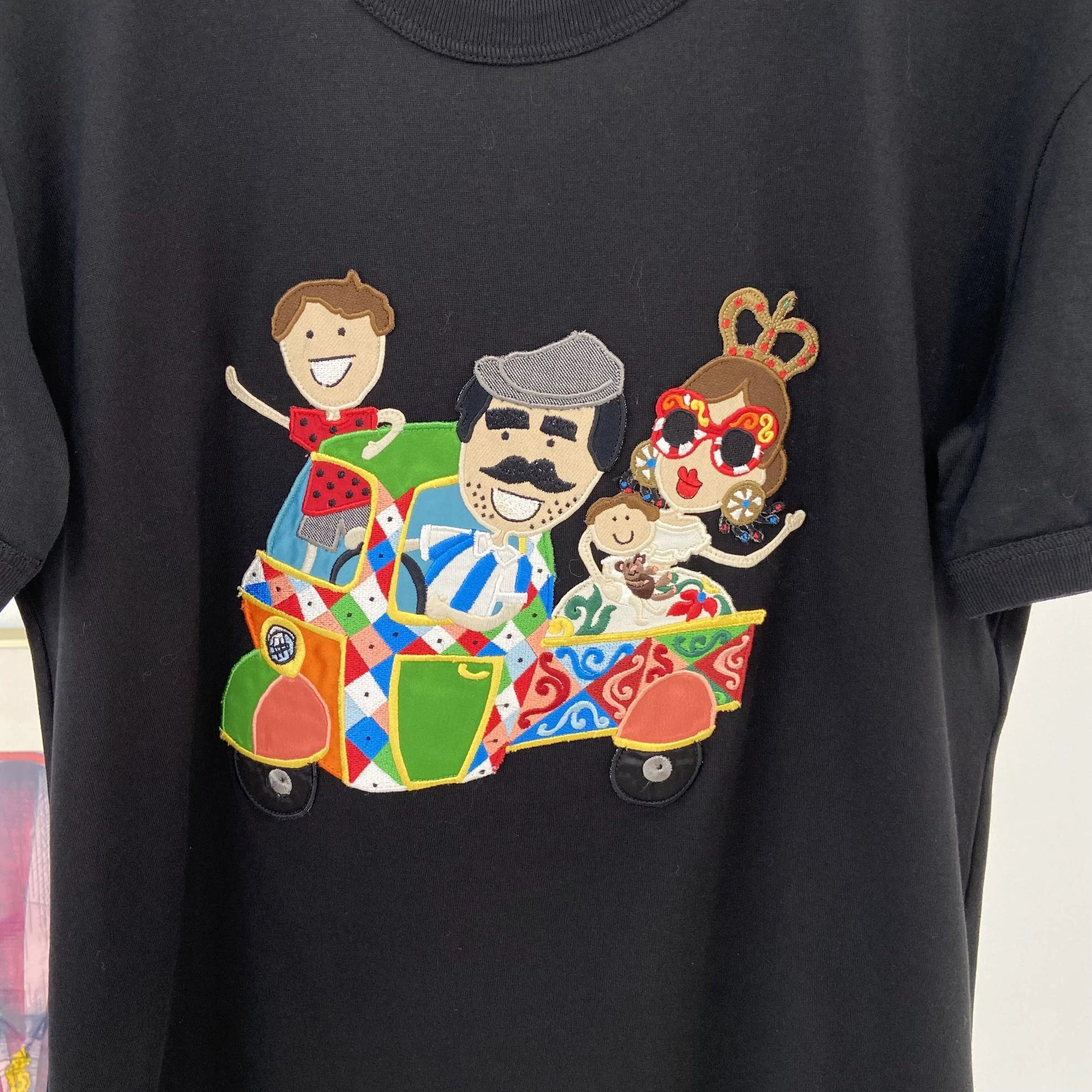 Dolce & Gabbana Dolce&Gabbana Cartoon Embroidered T-Shirt 38 Size XS / US 0-2 / IT 36-38 - 5 Thumbnail
