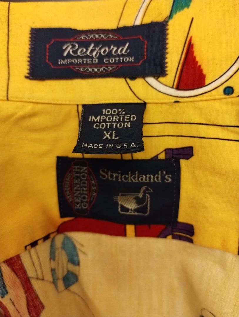 Vintage Cruise Ship Theme Designed Short Sleeve Button Front Shirt Size US XL / EU 56 / 4 - 3 Thumbnail