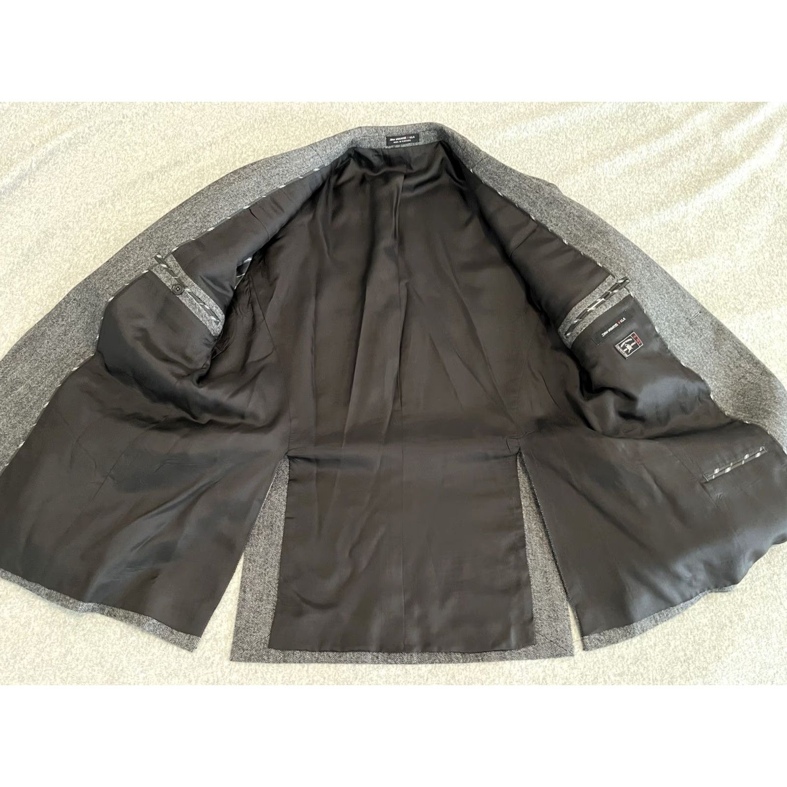 John Varvatos John Varvatos Blazer Jacket Mens 40 Short Wool Silk Cashmere Gray Two Button Wool Blazer Mens 40 Short Gray Size US 40 / EU 56 - 2 Thumbnail