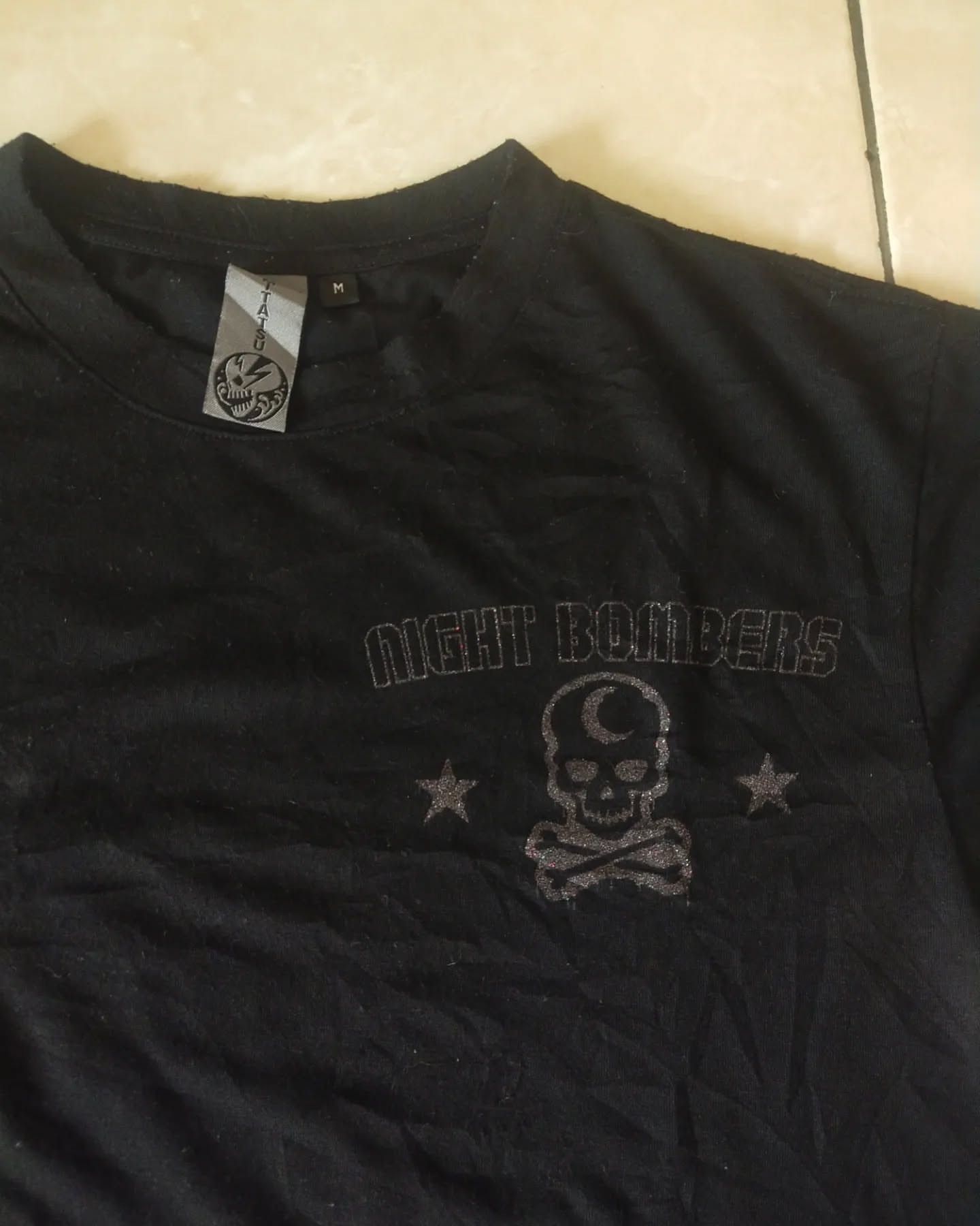 Japanese Brand GADO NAMITASU “Night Bombers” Skull Graphic T-Shirt Japan Size US S / EU 44-46 / 1 - 6 Thumbnail