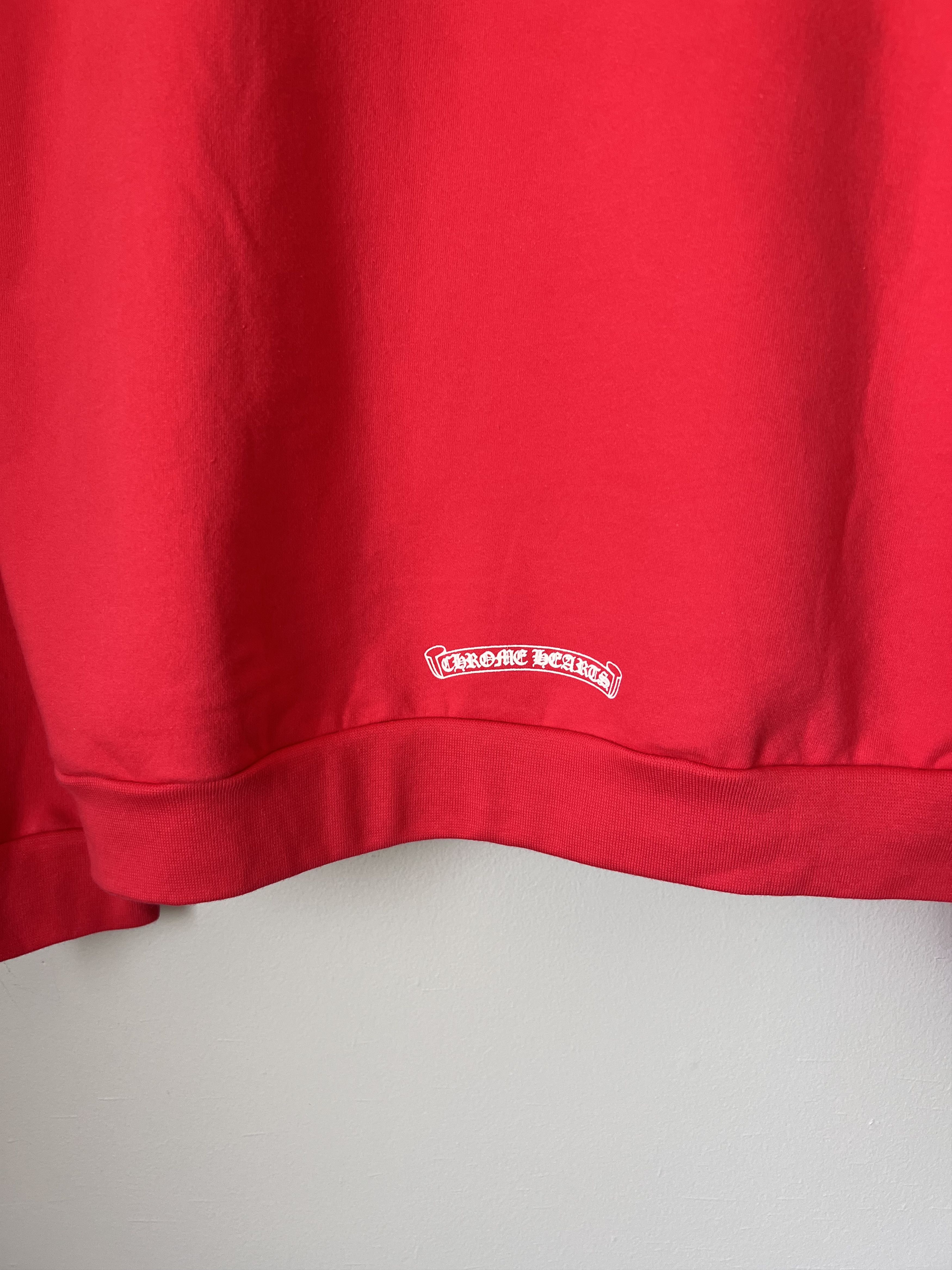 Chrome Hearts Chrome Hearts Red Hoodie Size US XL / EU 56 / 4 - 7 Thumbnail
