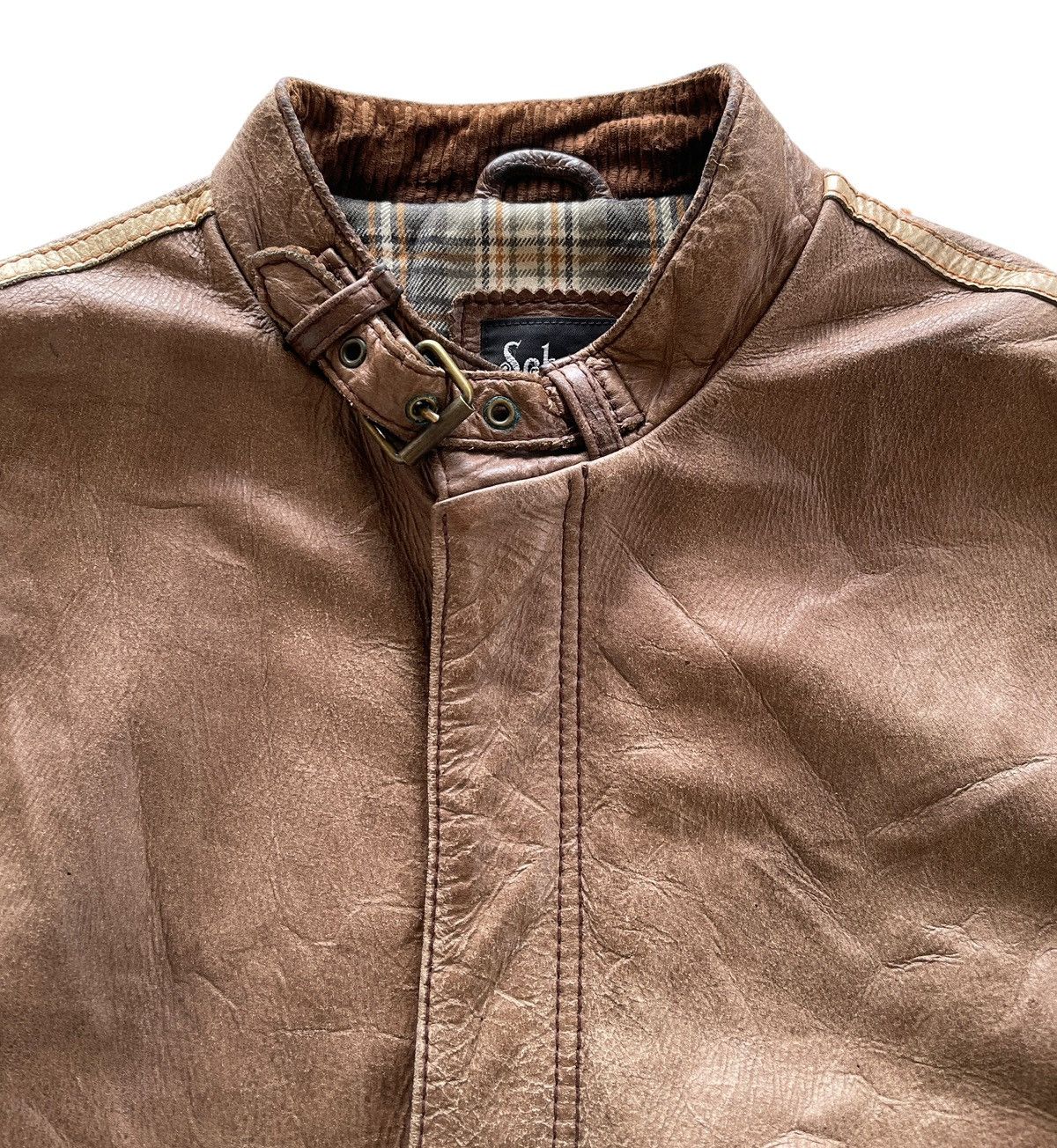 Schott Schott NYC Classic Cafe Racer Leather Jacket Size US M / EU 48-50 / 2 - 12 Thumbnail