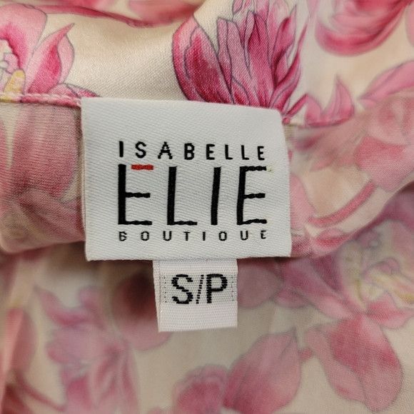 Other Isabelle Elie Silk Floral Short Sleeve Button Up Blouse - S Size S / US 4 / IT 40 - 5 Thumbnail