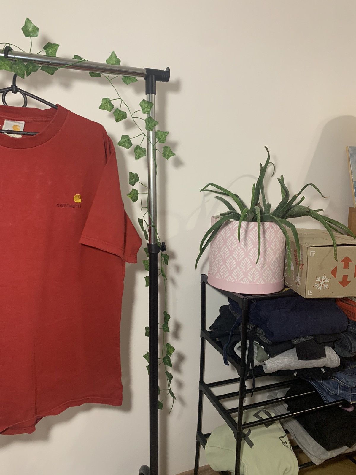 Carhartt × Vintage Carhatt WIP Pocket Logo T-shirt(custom) Red Size US L / EU 52-54 / 3 - 2 Thumbnail