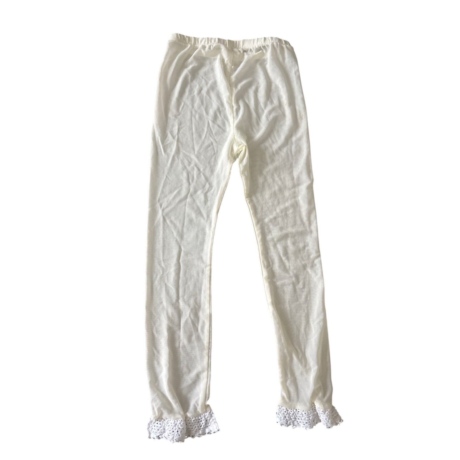 Other Dollcake Cream Lace Trim Leggings Girls 5T Size ONE SIZE - 5 Thumbnail