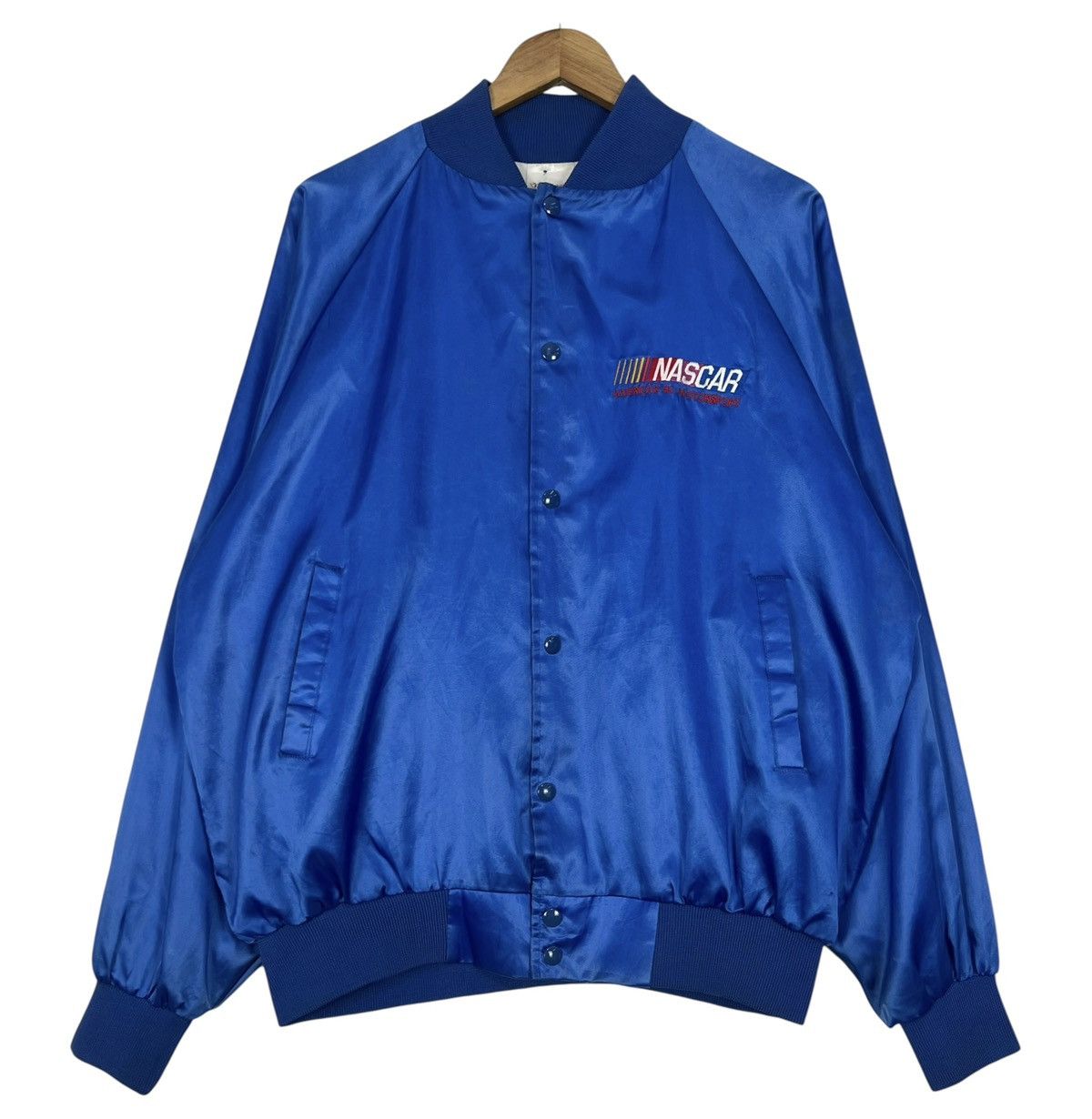NASCAR Vintage NASCAR American #1 Motorsport Satin Blue Jacket Size US L / EU 52-54 / 3 - 1 Thumbnail