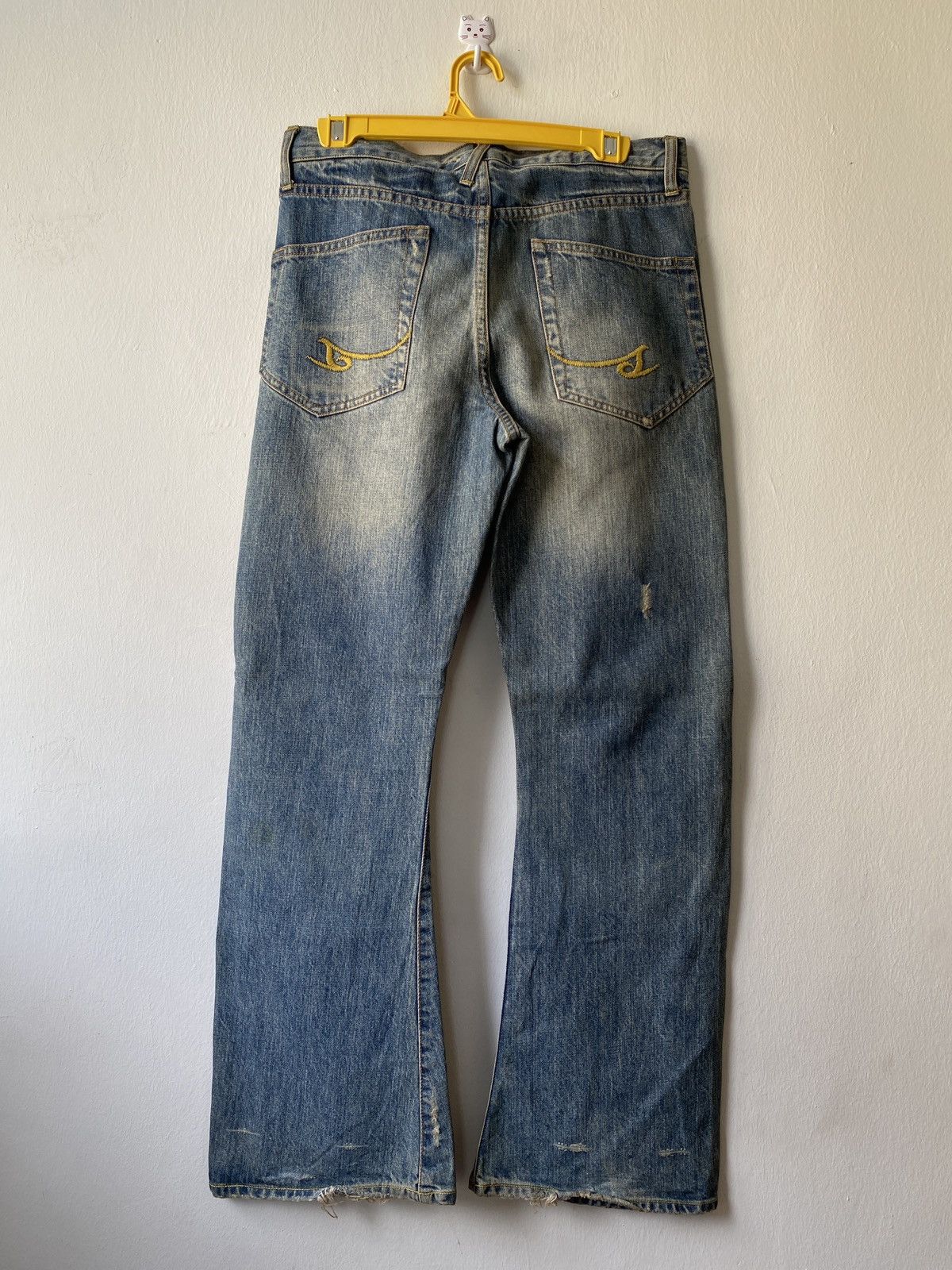Japanese Brand Japanese Brand Sembl Japan Flare Distressed Denim Size US 31 - 2 Thumbnail