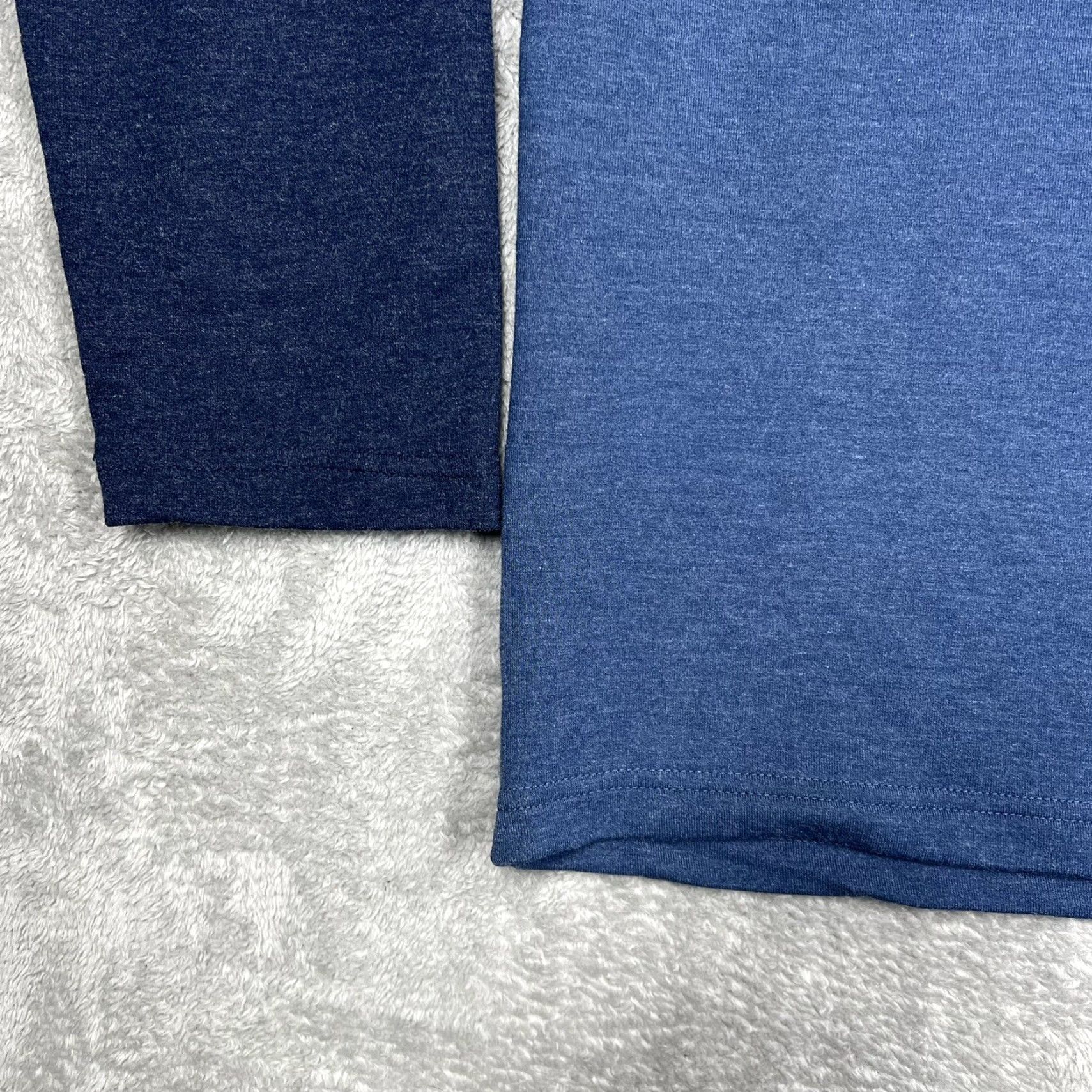 Orvis Orvis Long Sleeve T-Shirt Mens XL Heather Blue Rayon Polyester Blend Crew Neck Logo Stretch Regular American Shirt Size US XL / EU 56 / 4 - 6 Thumbnail