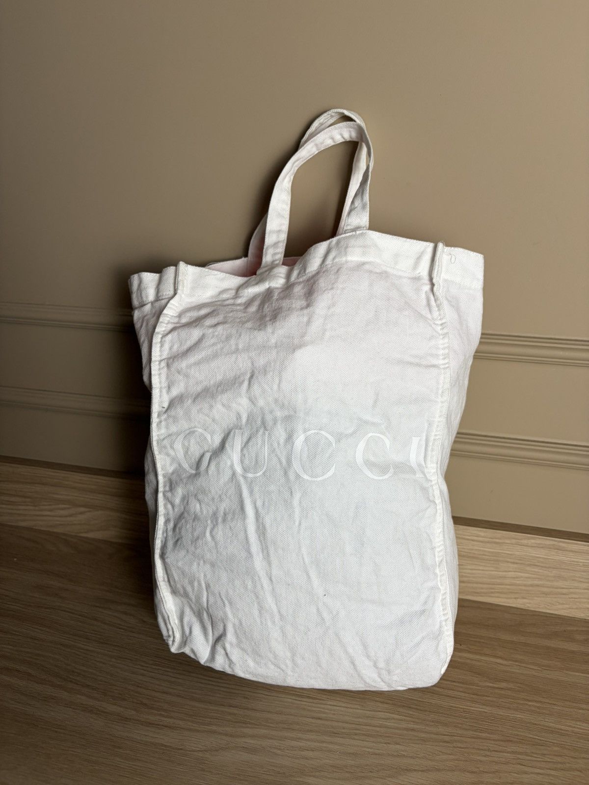Gucci Authentic Gucci Cotton Bag Shopper Size ONE SIZE - 2 Thumbnail