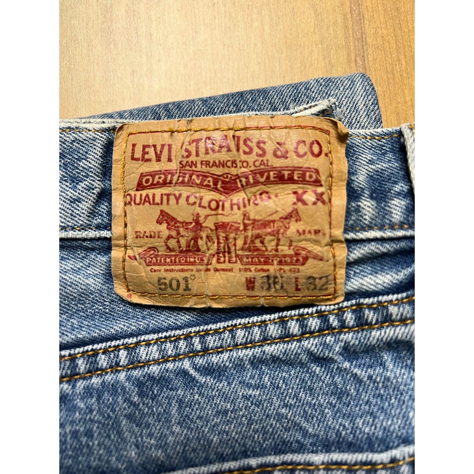 Levi's Levi’s 501 Jeans Men Straight Leg Denim Actual Size 34x28 Size US 36 / EU 52 - 13 Thumbnail