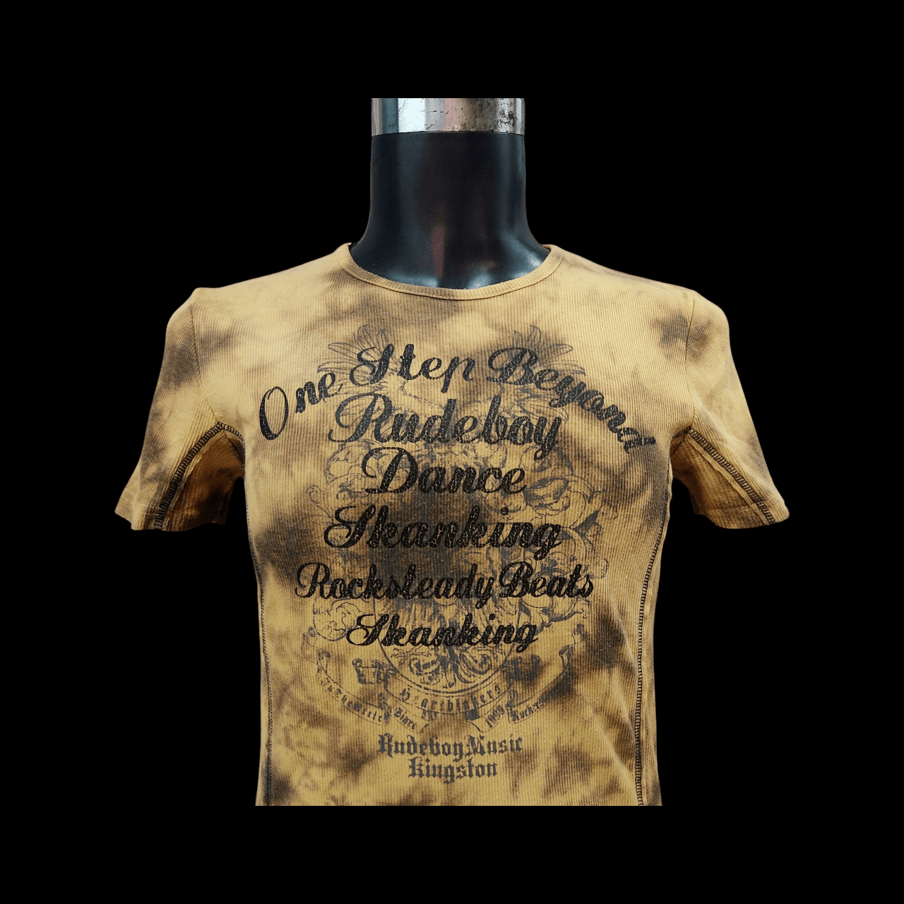 In The Attic Rudeboy Music Rustic Brown Waffle Slim Fit T-shirt Size US M / EU 48-50 / 2 - 2 Thumbnail