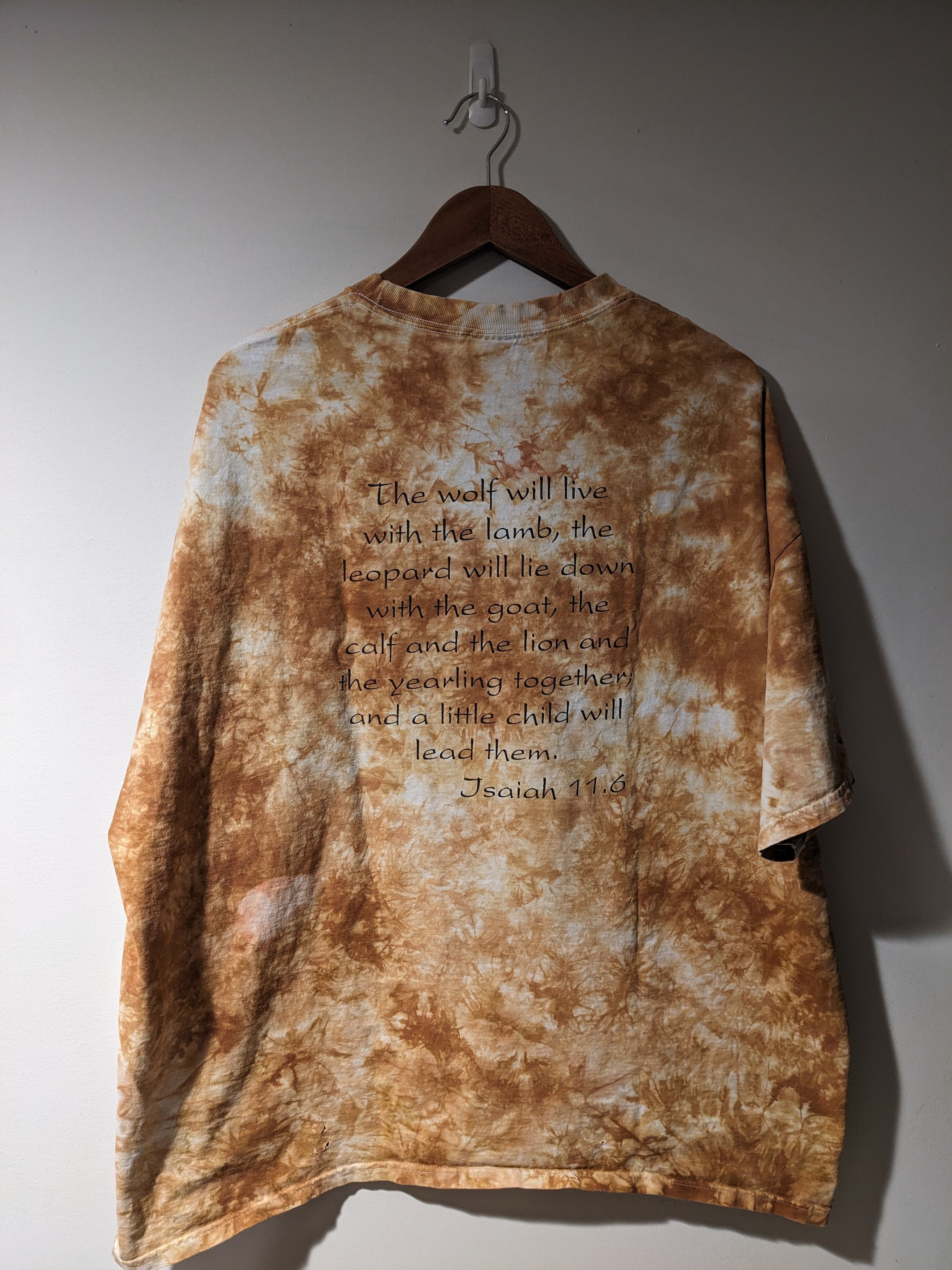 Vintage Vintage Y2K Lion Sheep Isaiah Religion 3X-Large T-Shirt Size US XXL / EU 58 / 5 - 9 Thumbnail
