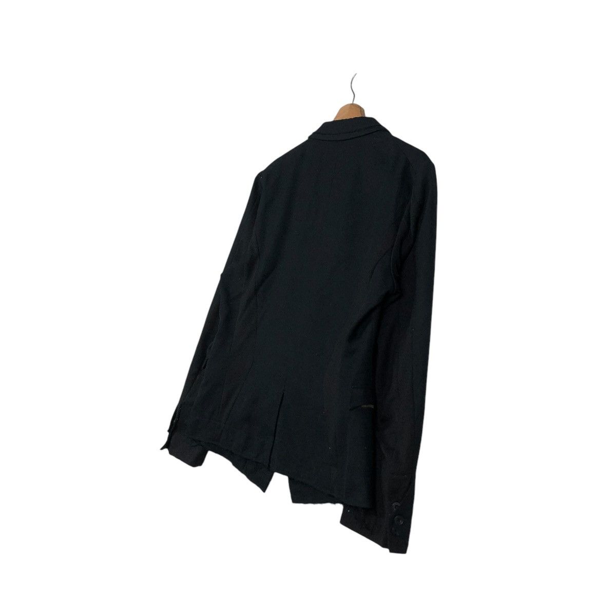 Japanese Brand 🔥ICONIC RICH BLACK CROPPED BIKER JACKET PPFM BONDAGE DESIGN Size US L / EU 52-54 / 3 - 12 Thumbnail