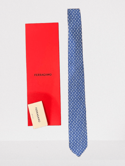 Salvatore Ferragamo o1s1rm1024 Size: OS / Silk Tie in Multicolor Size ONE SIZE - 1 Preview