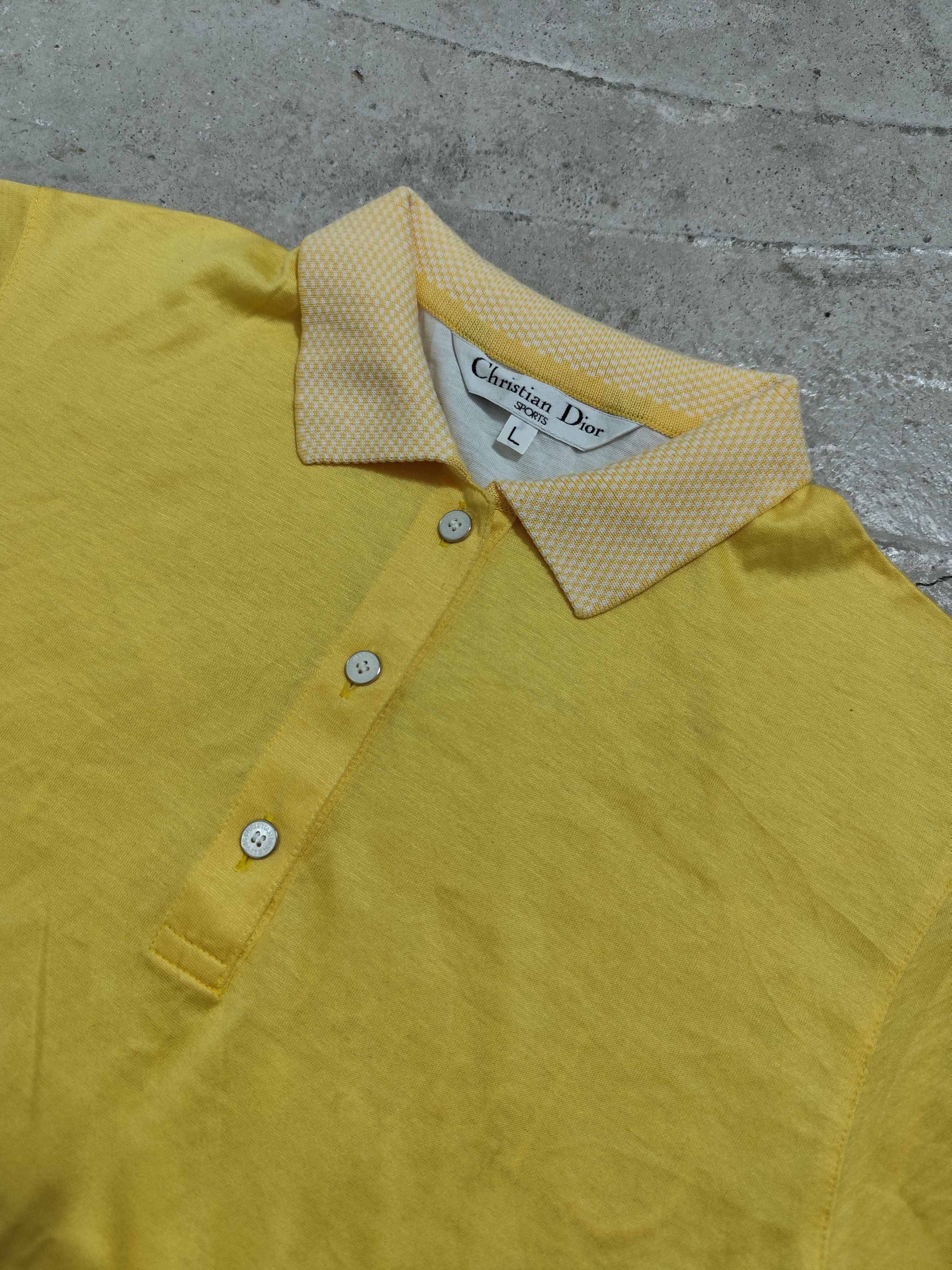 Christian Dior Monsieur VINTAGE CHRISTIAN DIOR SPORTS POLO BIG LOGO EMBROID Size L / US 10 / IT 46 - 5 Thumbnail