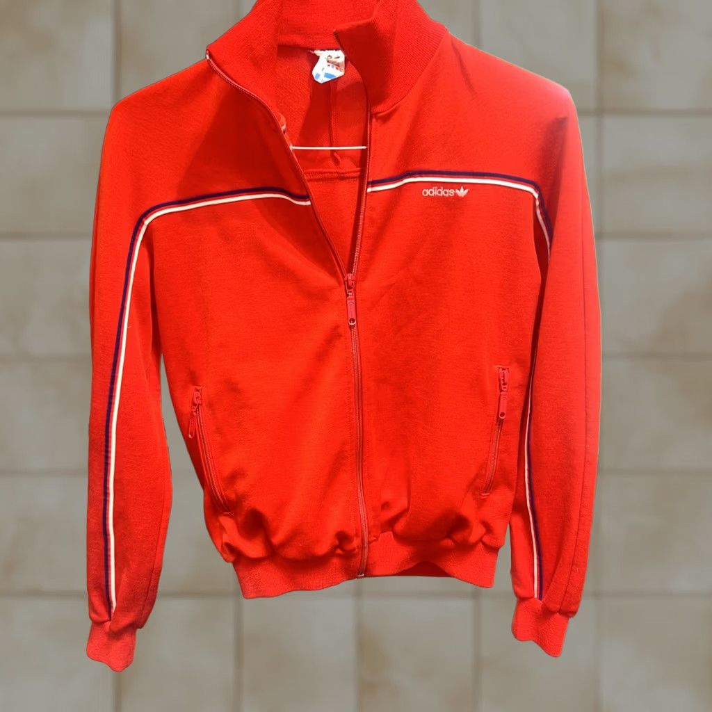 Adidas VINTAGE adidas Track Jacket Mens Size Medium Red White Blue Made In Germany Y2k Zip Full Zip Zipped Pockets Running & Jogging Size US M / EU 48-50 / 2 - 1 Thumbnail