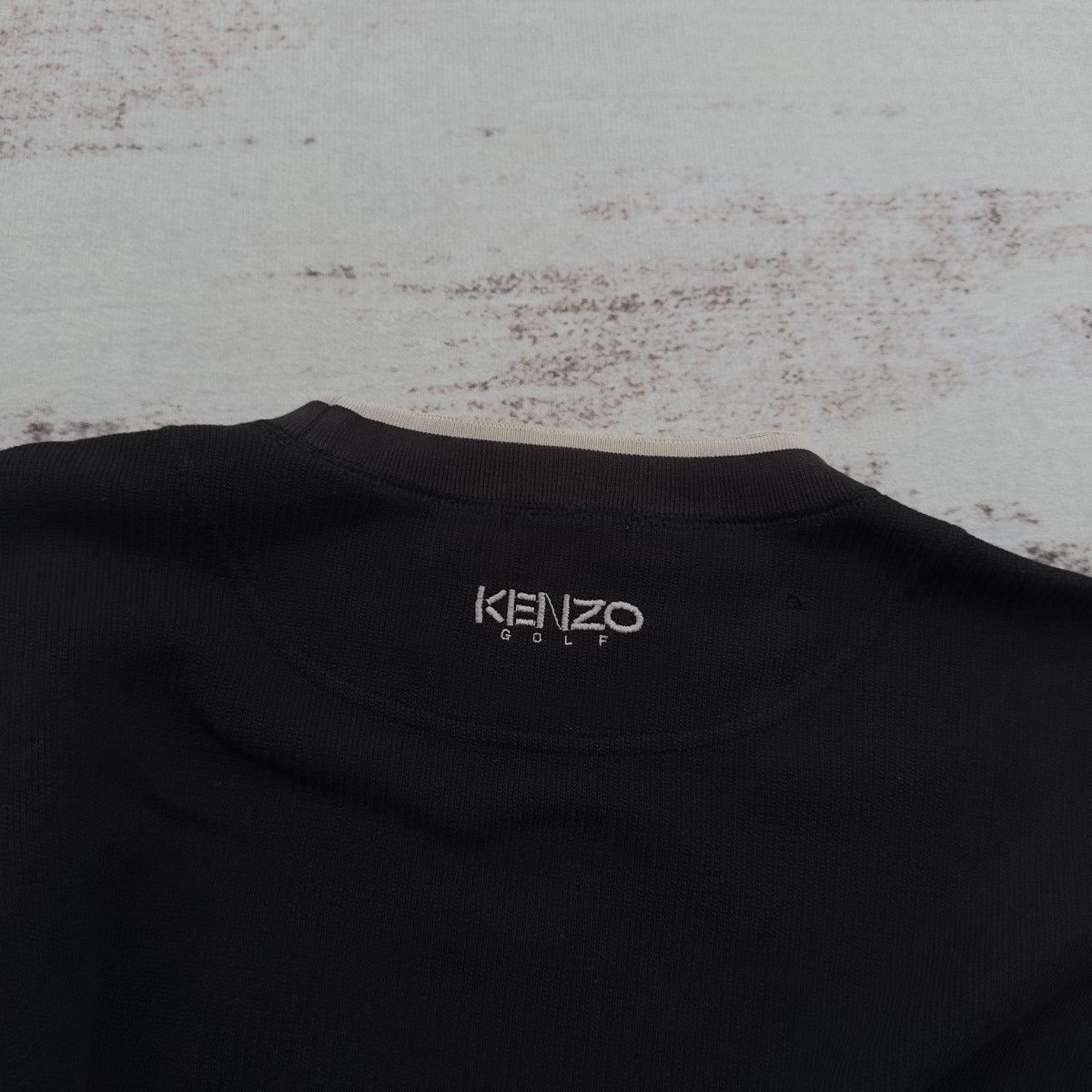 Kenzo KENZO GOLF VINTAGE BLACK CREWNECK SWEATSHIRT EMBROIDED LOGO Size US M / EU 48-50 / 2 - 8 Thumbnail