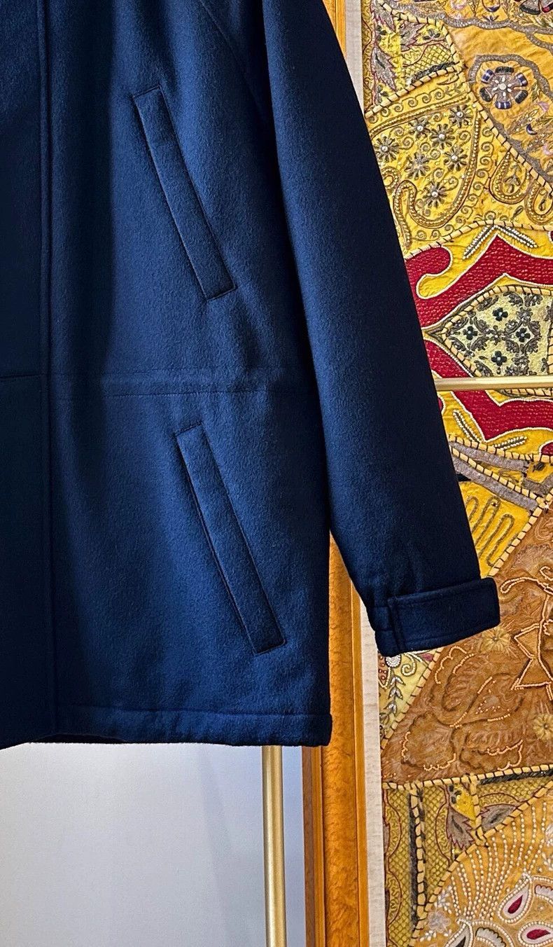 Loro Piana LORO PIANA Sheepskin coat, navy blue Size US L / EU 52-54 / 3 - 6 Thumbnail