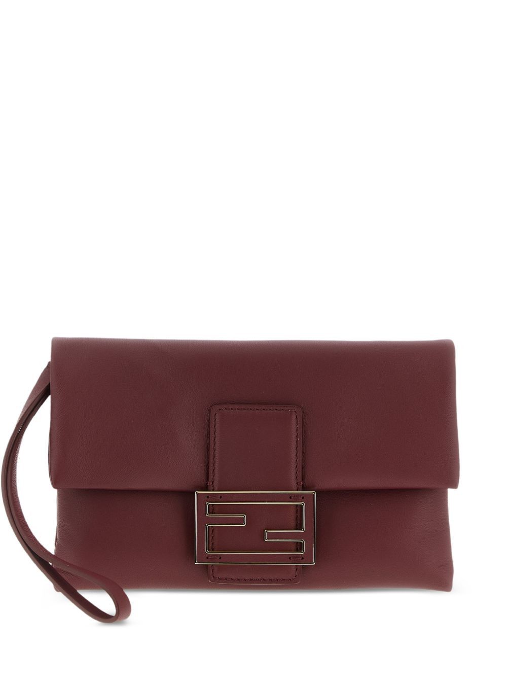 Fendi MAMMA BAGUETTE LEATHER POUCH Size ONE SIZE - 1 Thumbnail