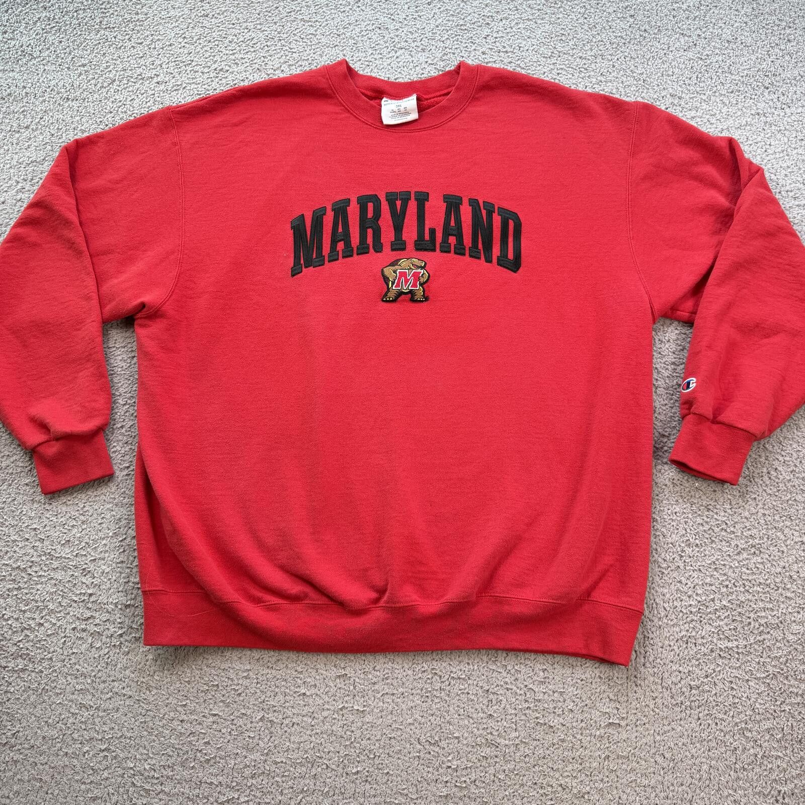 Champion Champion Maryland Terrapins Crewneck Sweatshirt Red 3XL Size US XXL / EU 58 / 5 - 1 Thumbnail