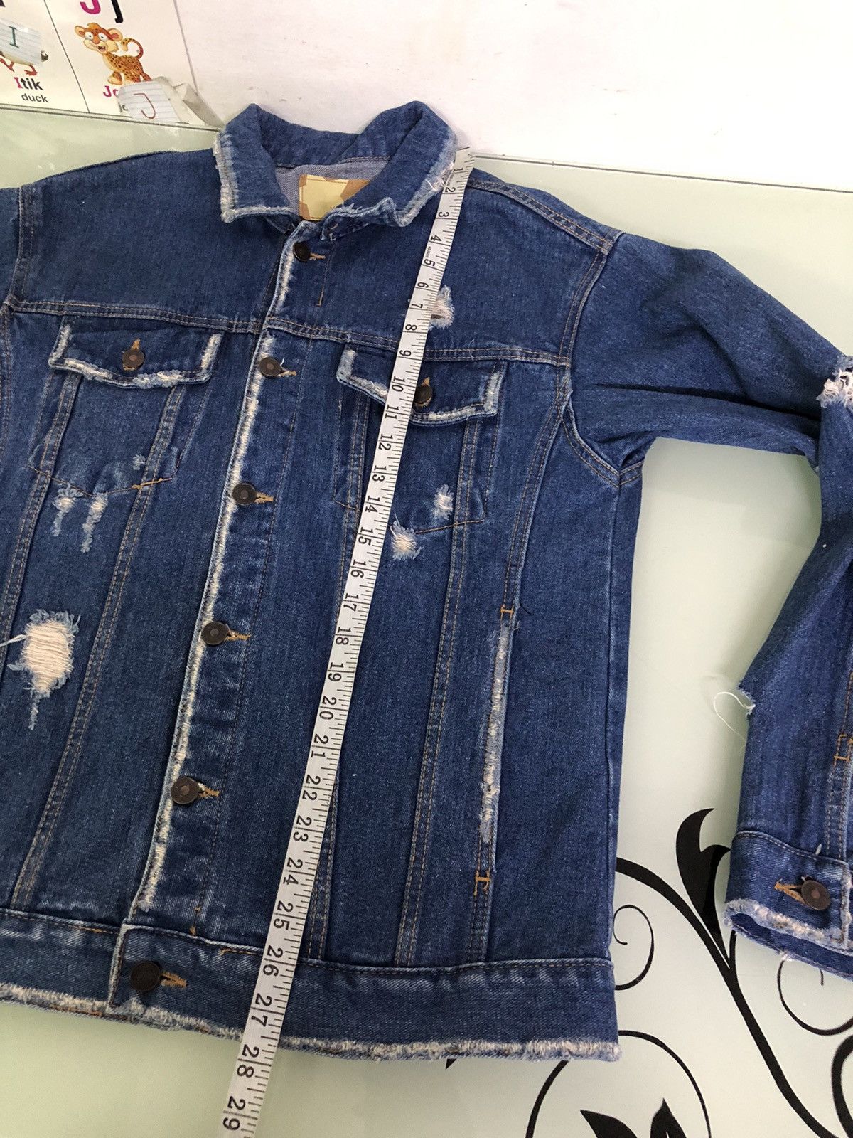 Seditionaries Korean Brans Vincent Punk Distressed Denim Trucker Jacket Size US L / EU 52-54 / 3 - 18 Thumbnail