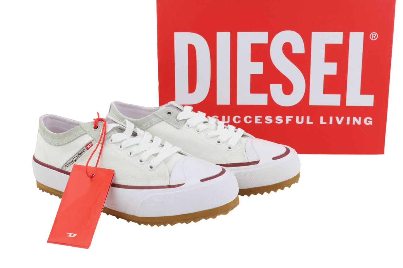 Diesel S-PRINCIPIA LOW EU43 White Lace Low Top Logo 40551 Size US 10 / EU 43 - 1 Thumbnail