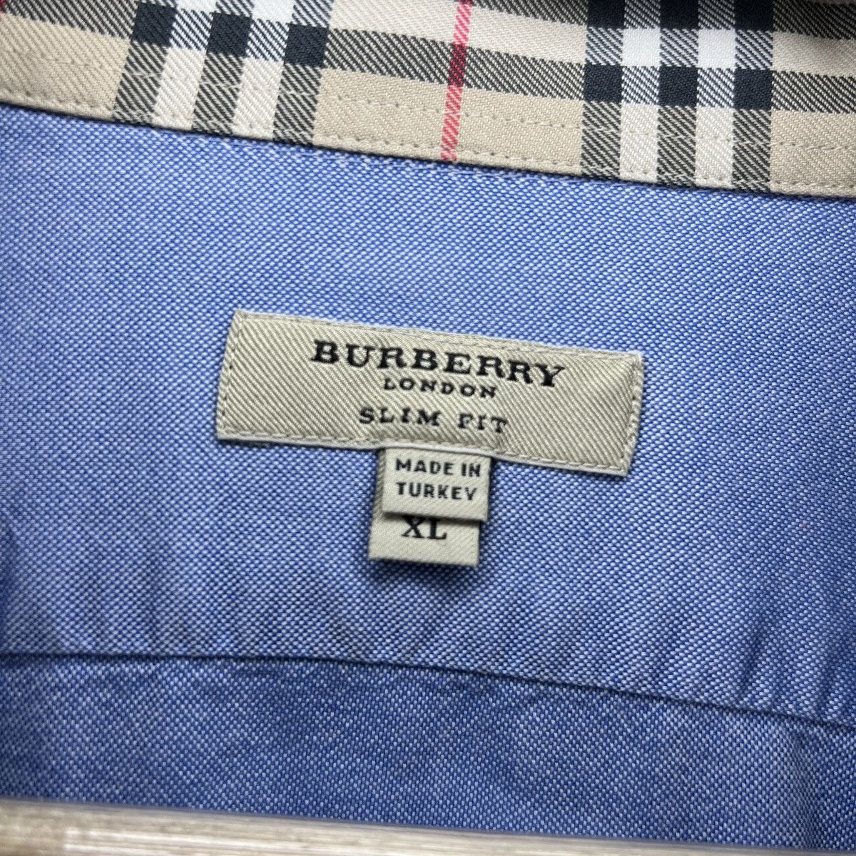 Burberry Burberry Shirt Blue Nova Check Culfs Retro Y2K Hype Print Size US XL / EU 56 / 4 - 5 Thumbnail