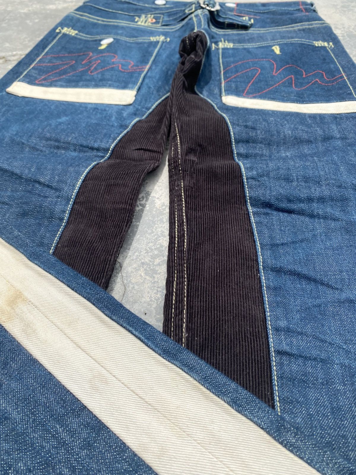 Japanese Brand MIXED UP CONFUSION Hybrid Jeans Size US 33 - 9 Thumbnail