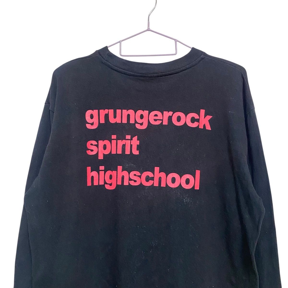 Nirvana Y2K 'Grungerock Spirit Highschool' Kurt Cobain Longsleeve Size US L / EU 52-54 / 3 - 7 Thumbnail