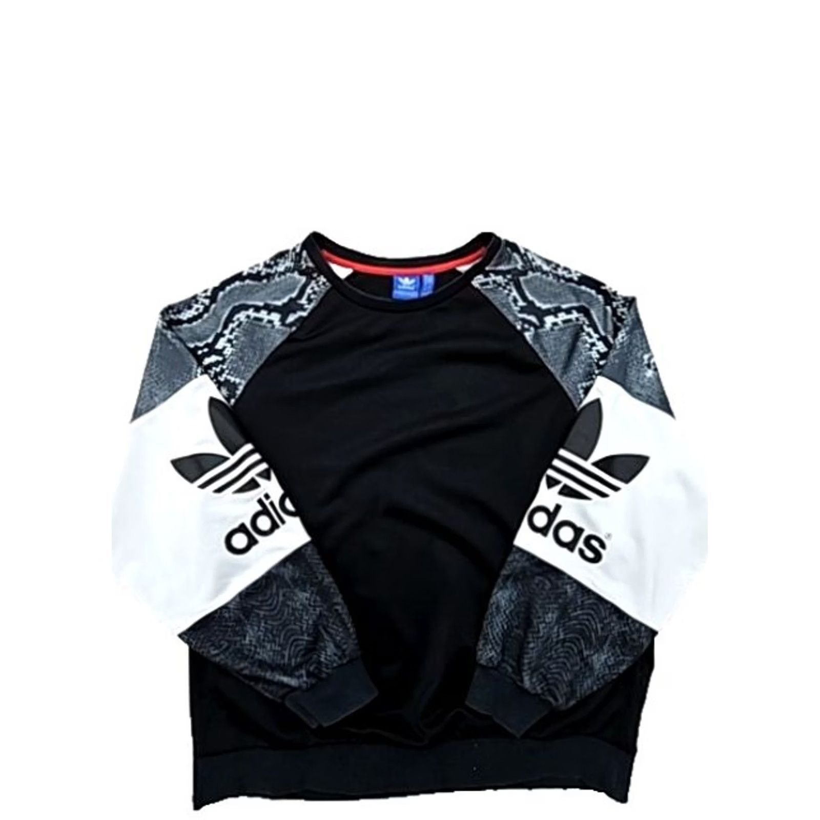 Adidas Adidas Originals Snakeskin Print Crew Sweatshirt S Women Black, White, Grey Size S / US 4 / IT 40 - 2 Thumbnail