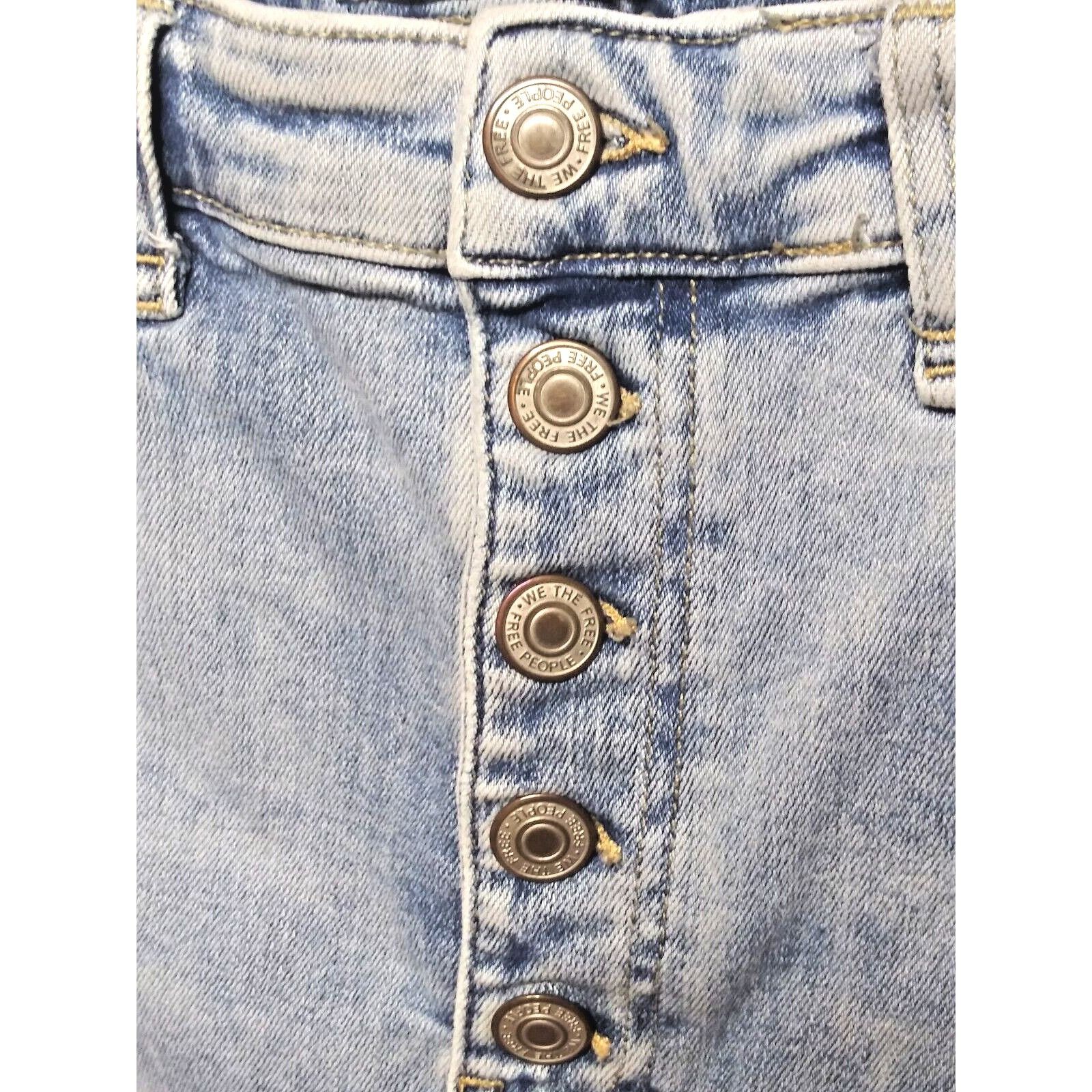 Free People Free People Jeans We The Free Sabrina Distressed Skinny Sz 3 Size 30" / US 8 / IT 44 - 4 Thumbnail