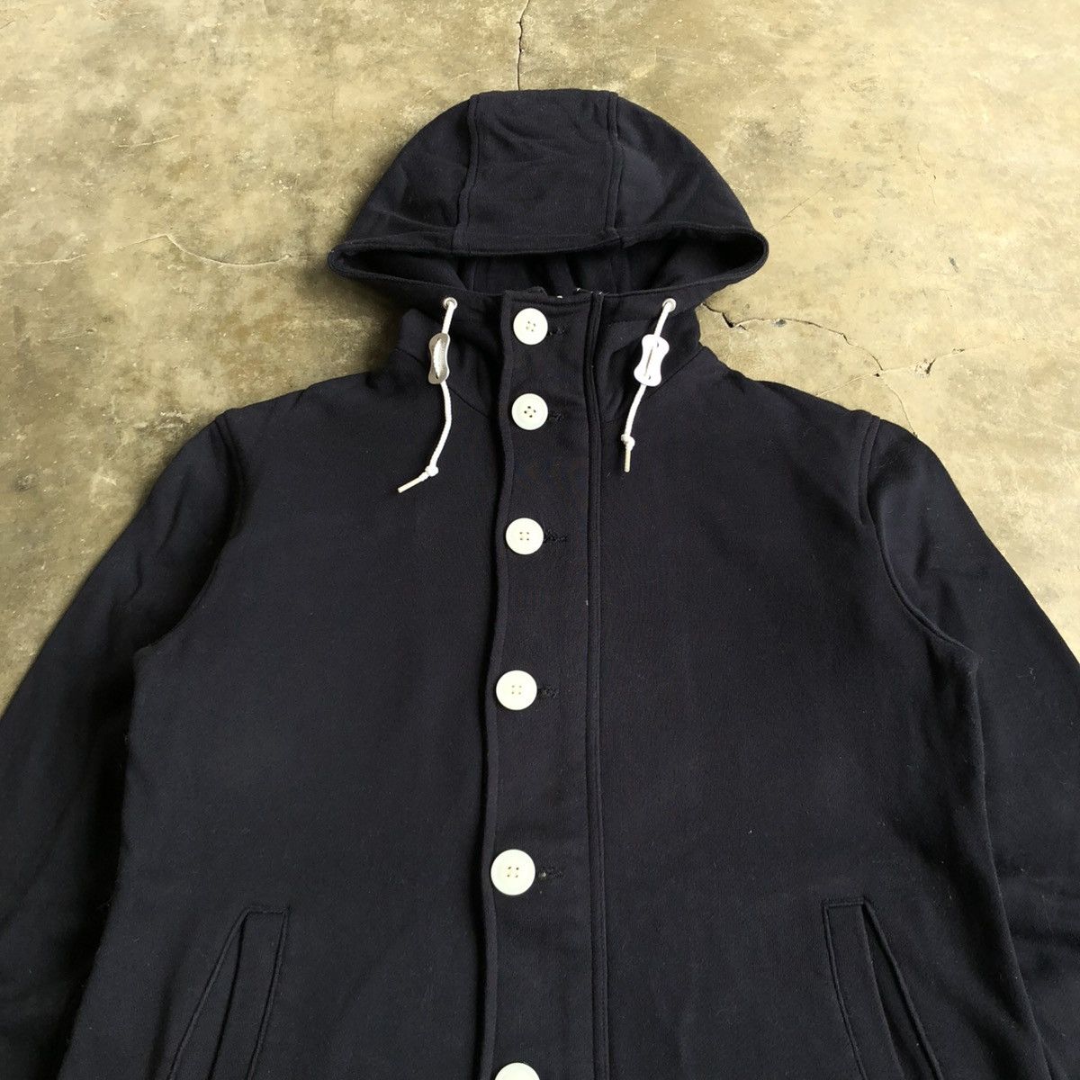 Beams Plus 2000s Beams Japan Button/Zipper Hoodie Black Ifsixwasnine Size US S / EU 44-46 / 1 - 5 Thumbnail