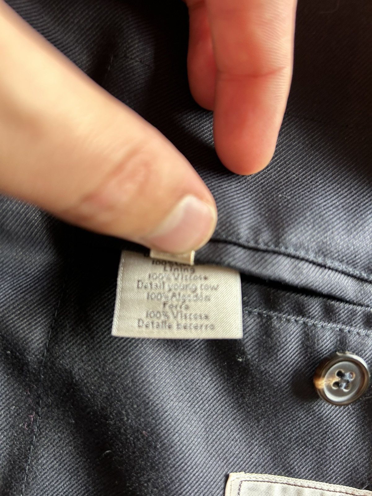 Hermes Hermes Peacoat with Leather Trimmings Size US L / EU 52-54 / 3 - 11 Thumbnail