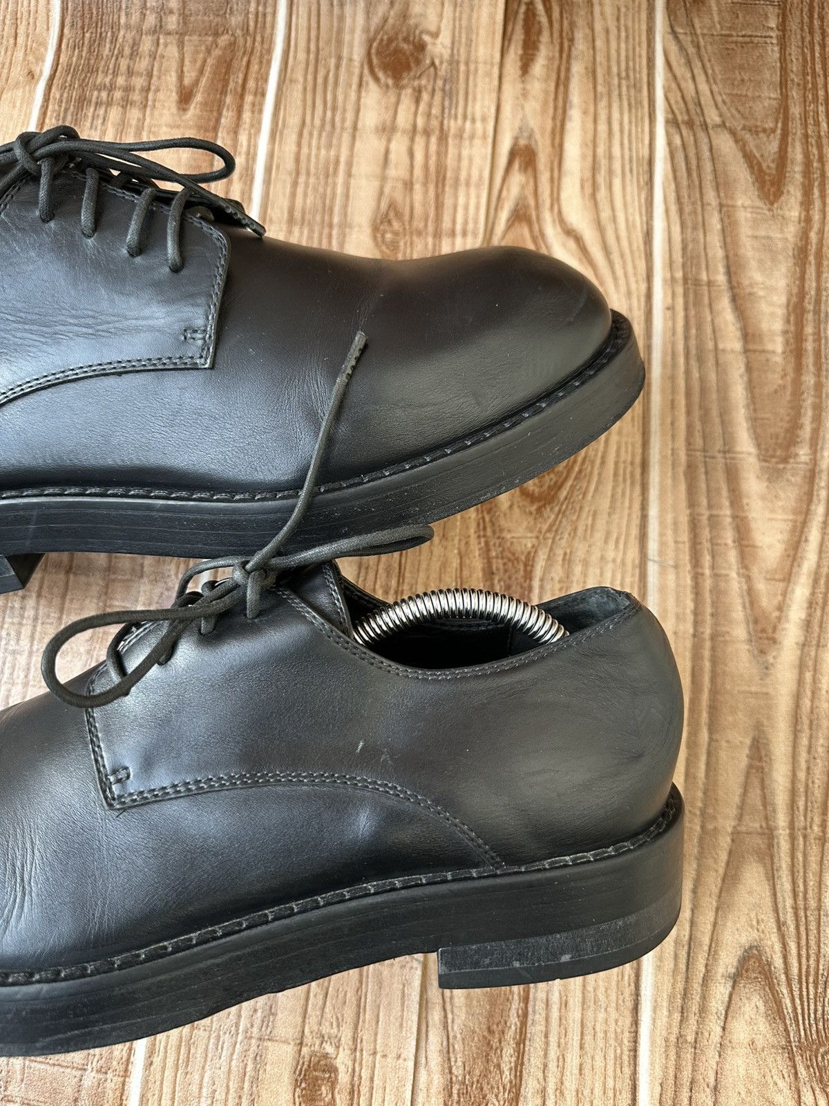 Ann Demeulemeester Ann Demeulemeester Black Derby Shoes Size US 7 / EU 40 - 10 Thumbnail