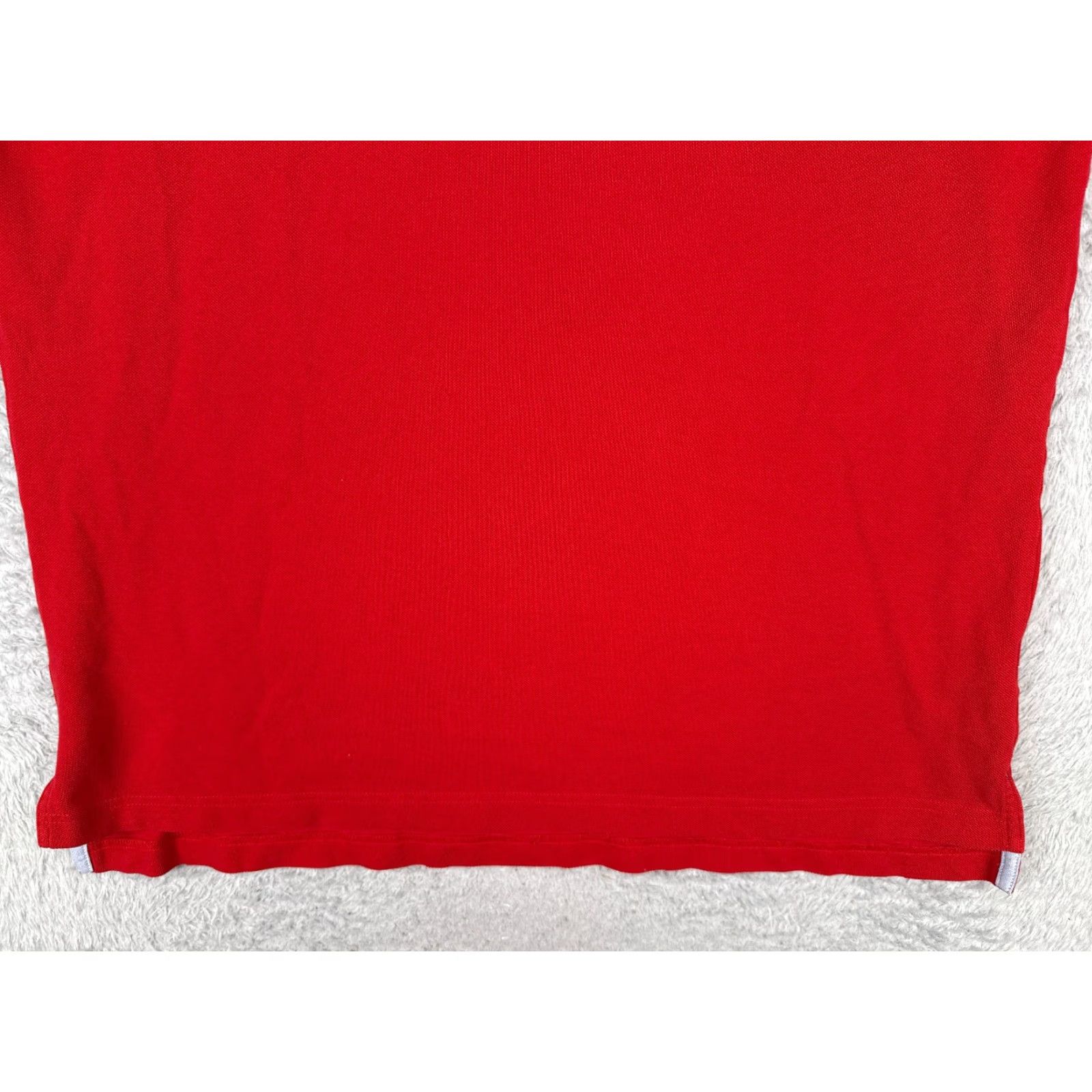 Tommy Hilfiger Tommy Hilfiger Polo Shirt Men XL Red 100% Cotton Jersey Short Sleeve Slim Embroidered Logo Polo Size US XL / EU 56 / 4 - 5 Thumbnail