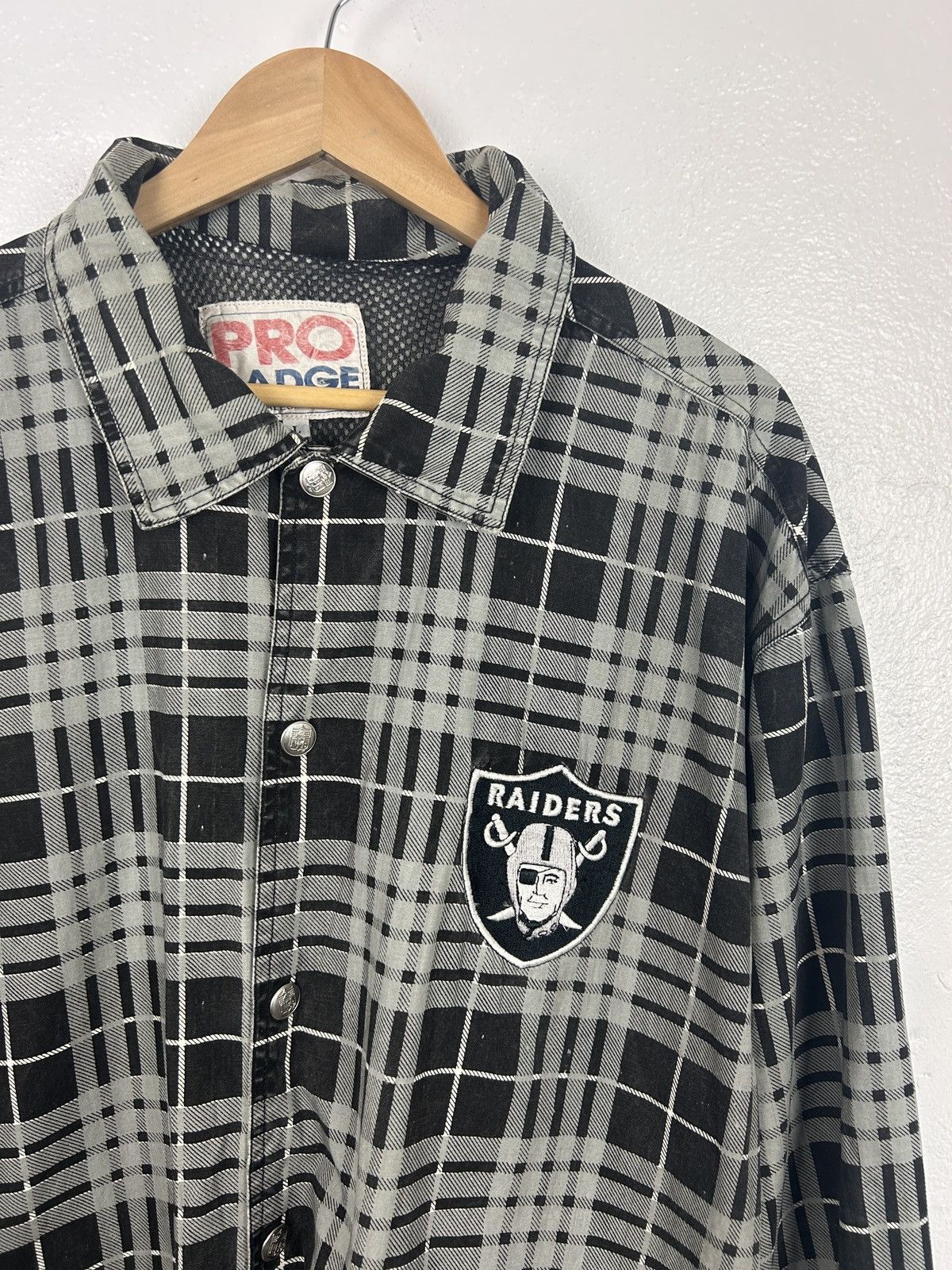 NFL 80s Vintage 1983 Salesman Sample 1of1 NFL LA Raiders Jacket Size US L / EU 52-54 / 3 - 2 Thumbnail