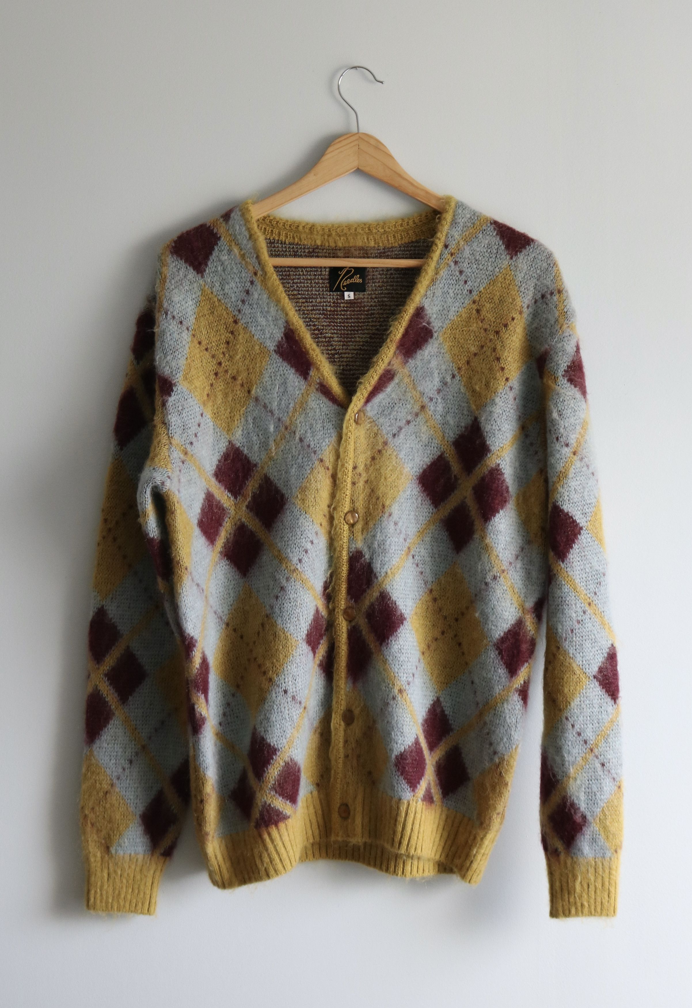 Needles Argyle Mohair Cardigan Size US S / EU 44-46 / 1 - 1 Thumbnail